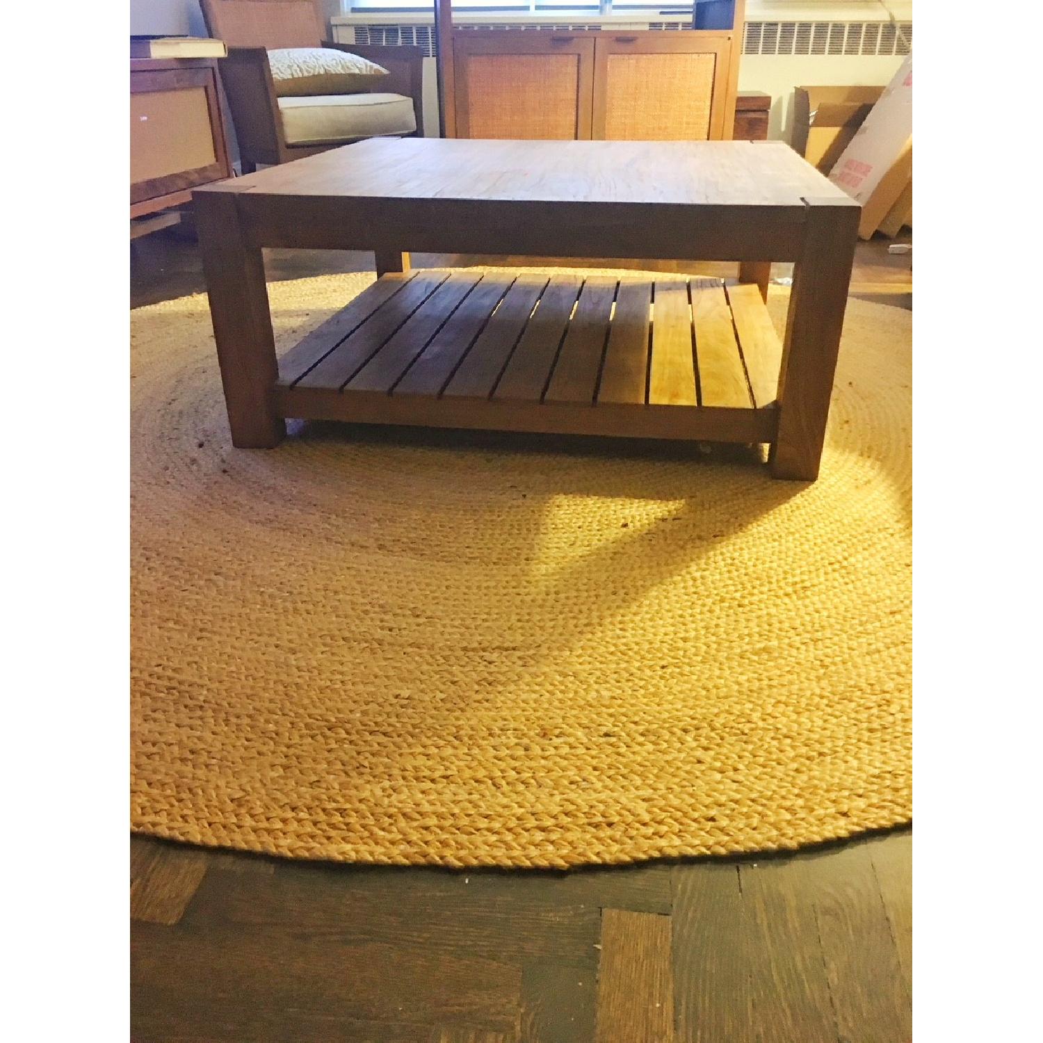 Crate & Barrel Edgewood Square Coffee Table - image-3