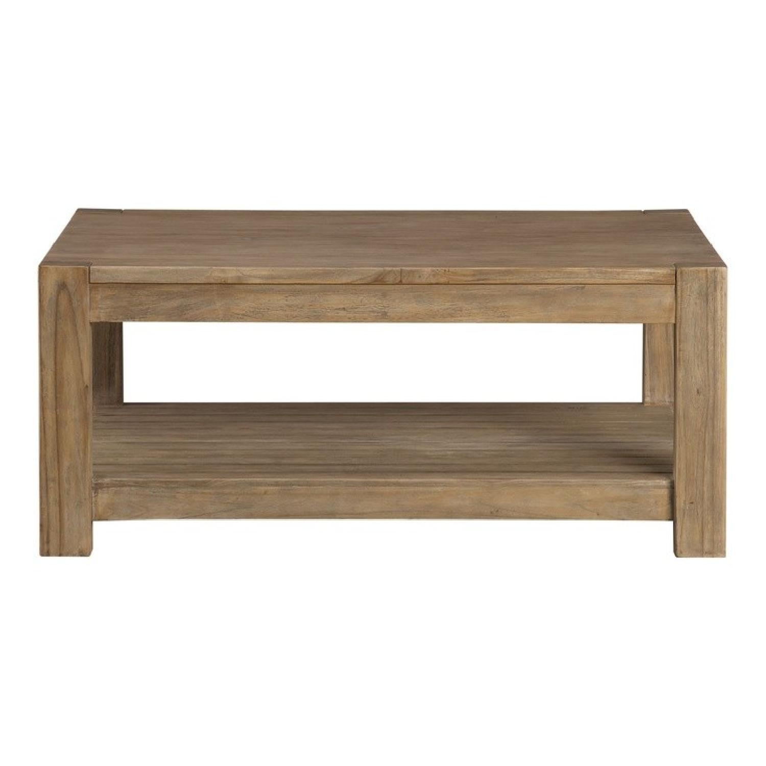 Crate & Barrel Edgewood Square Coffee Table - image-0