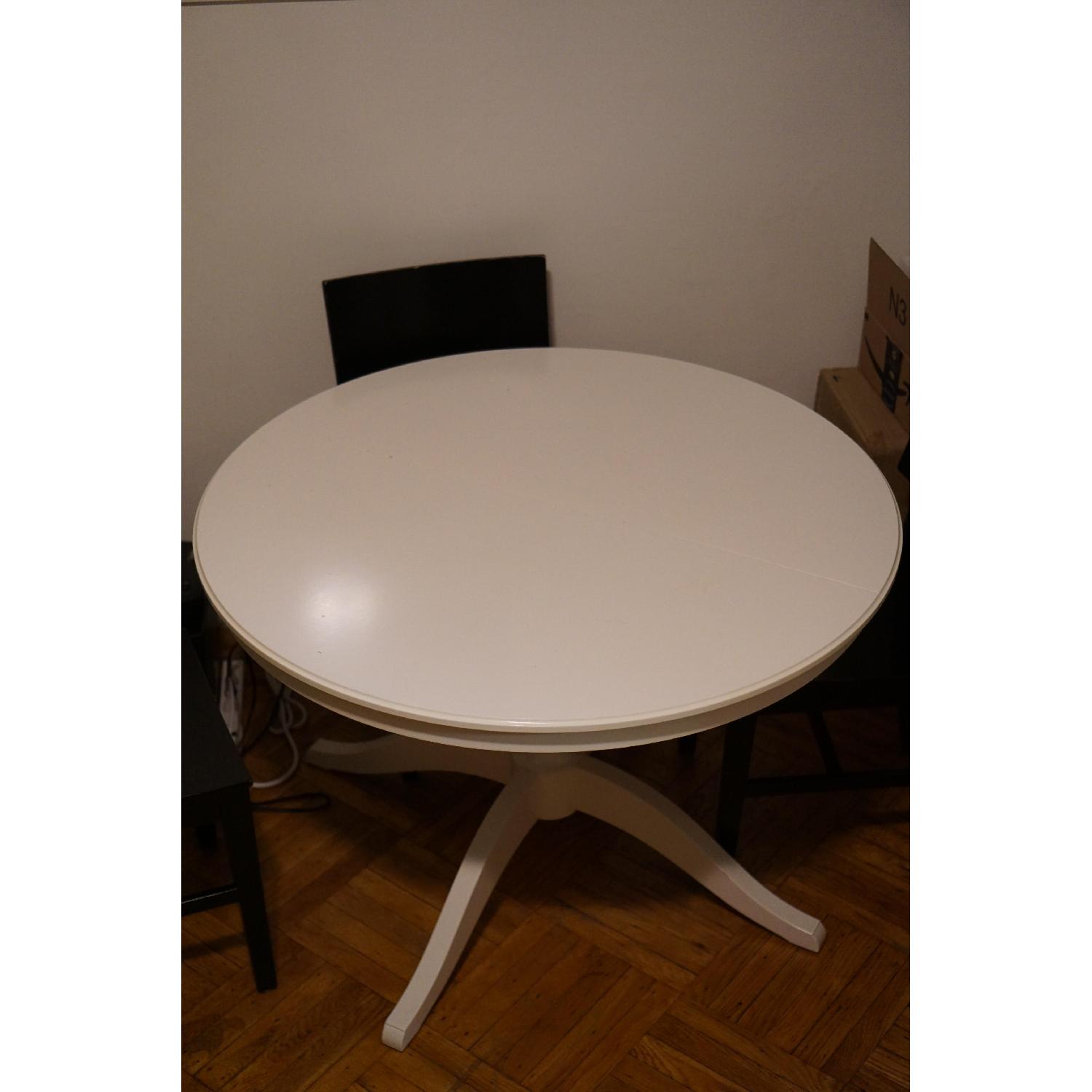 Ikea Ingatorp Round Extendable Dining Table - image-3