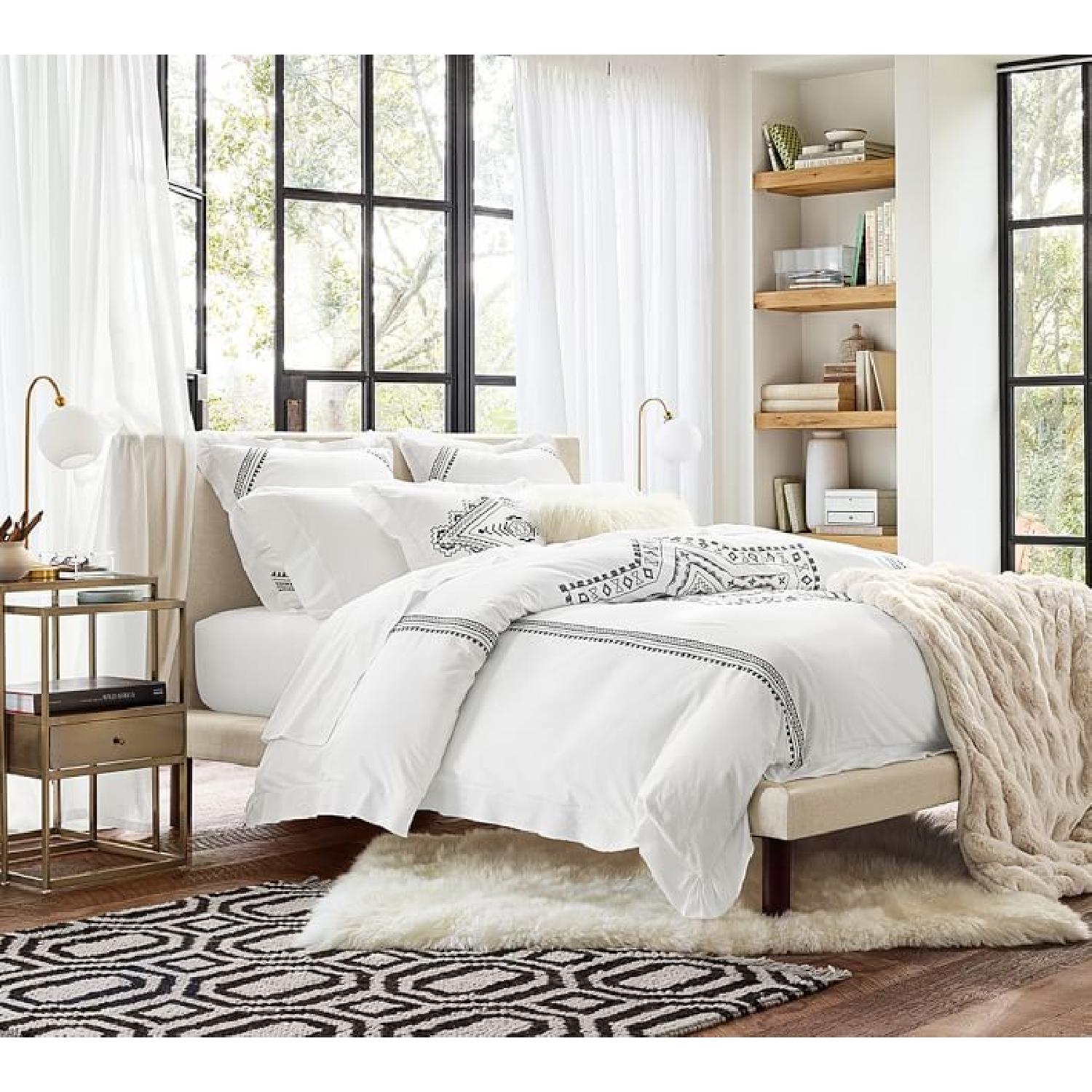 Pottery Barn Welles Upholstered Platform Bed - image-2