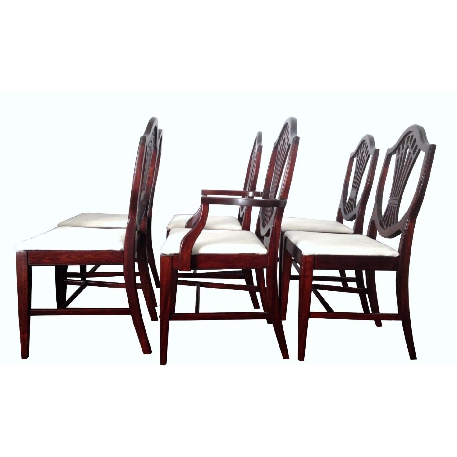 Antique Mahogany Shield Back Dining Room Chair - image-2