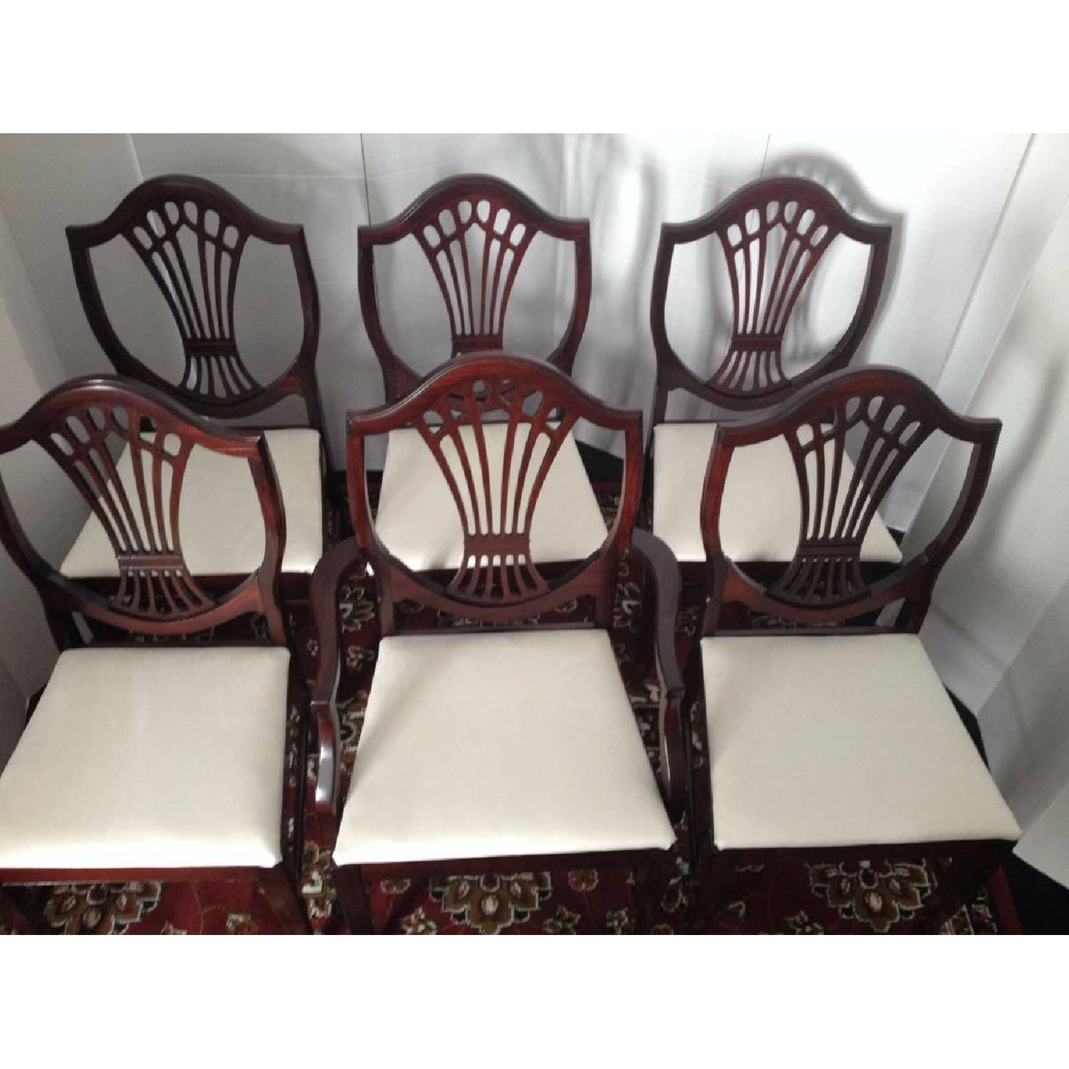 Antique Mahogany Shield Back Dining Room Chair - image-4