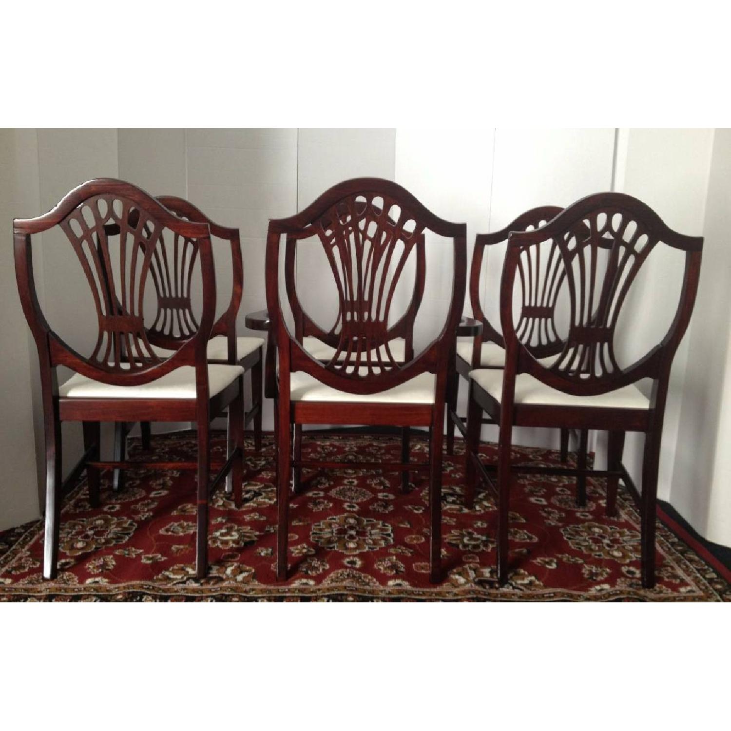 Antique Mahogany Shield Back Dining Room Chair - image-5