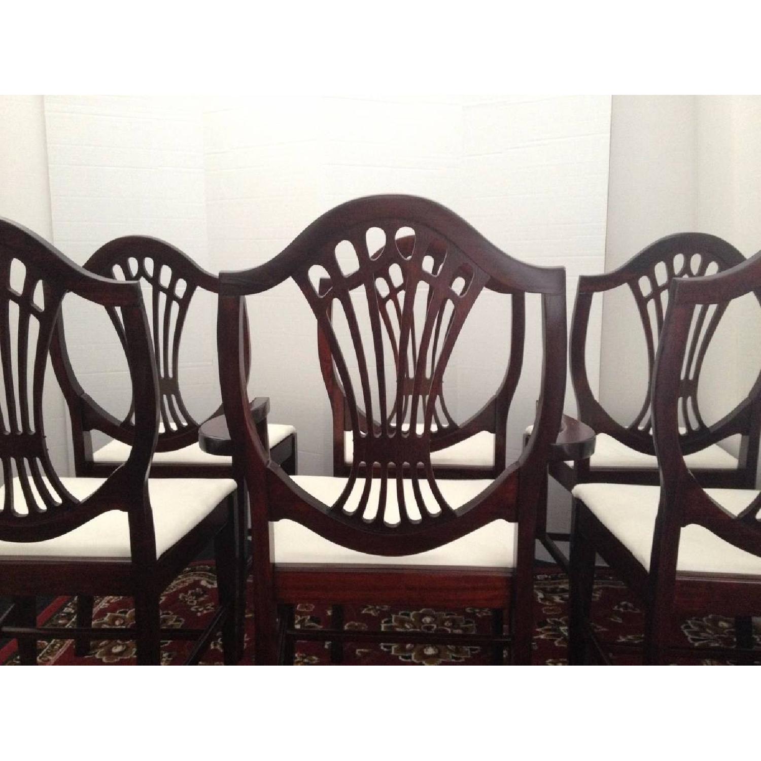 Antique Mahogany Shield Back Dining Room Chair - image-6