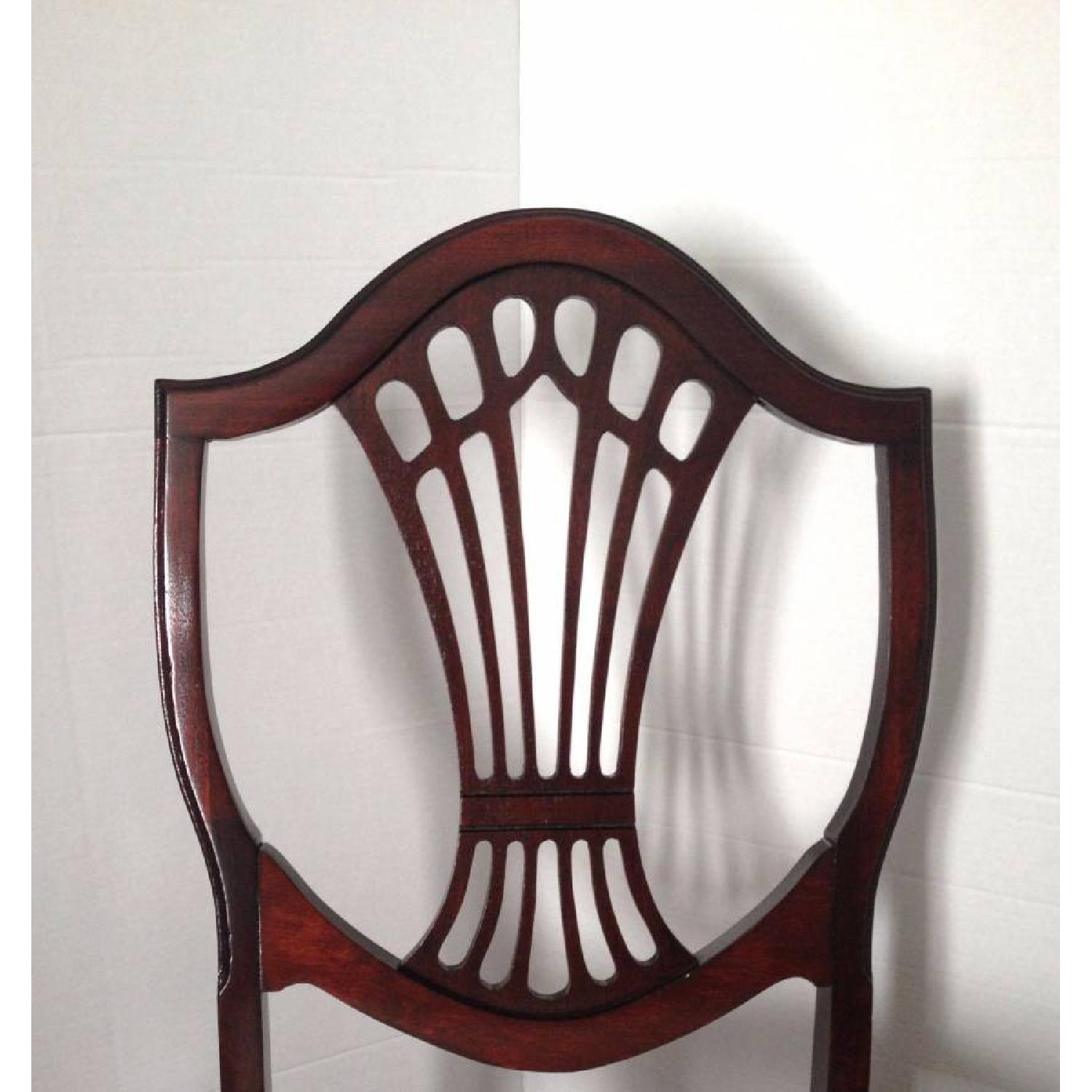 Antique Mahogany Shield Back Dining Room Chair - image-7