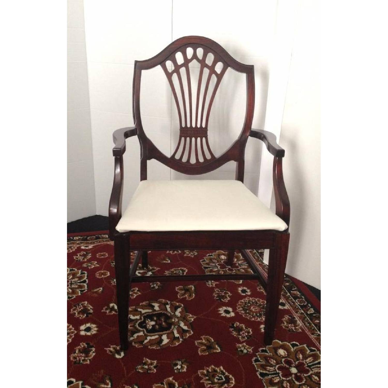 Antique Mahogany Shield Back Dining Room Chair - image-8