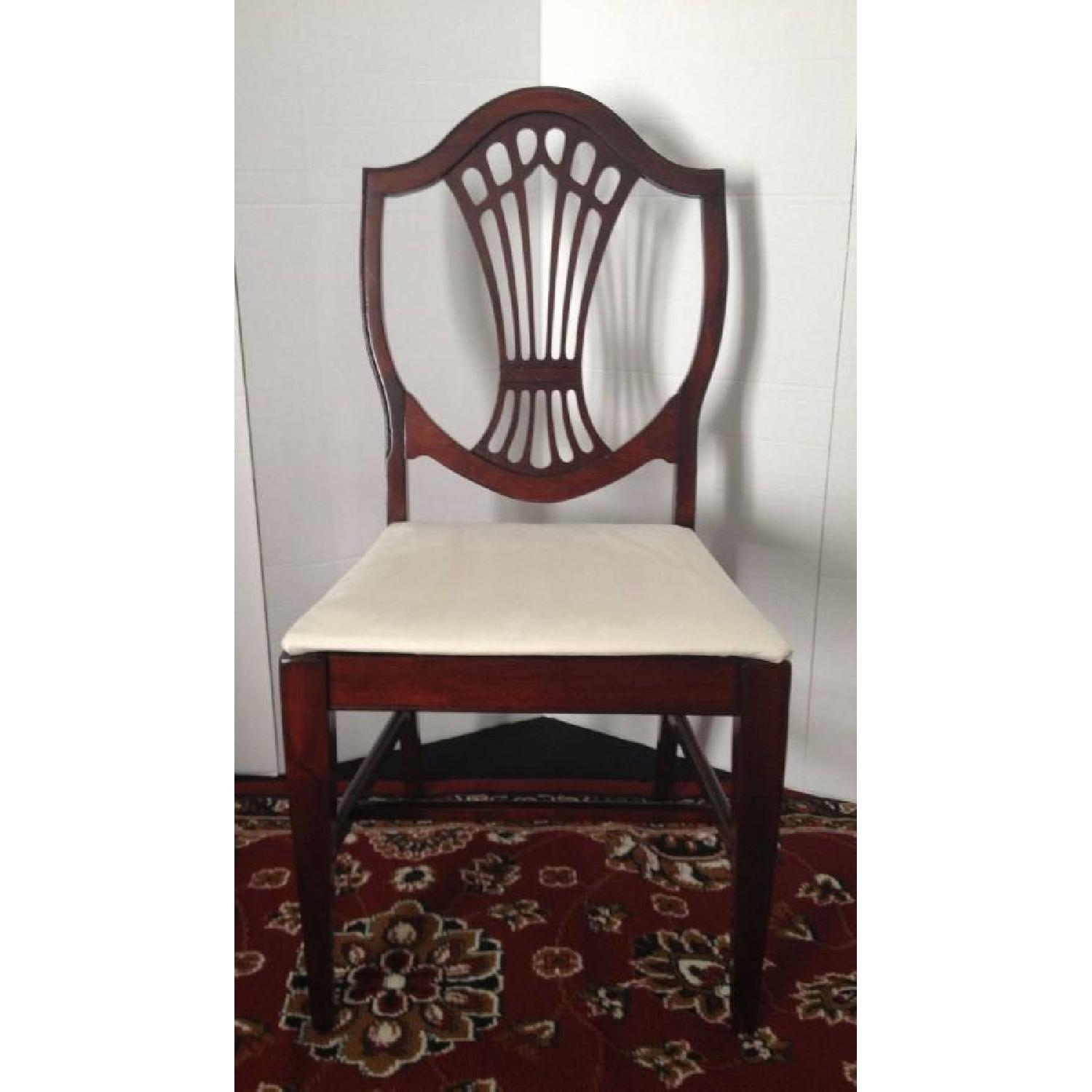 Antique Mahogany Shield Back Dining Room Chair AptDeco