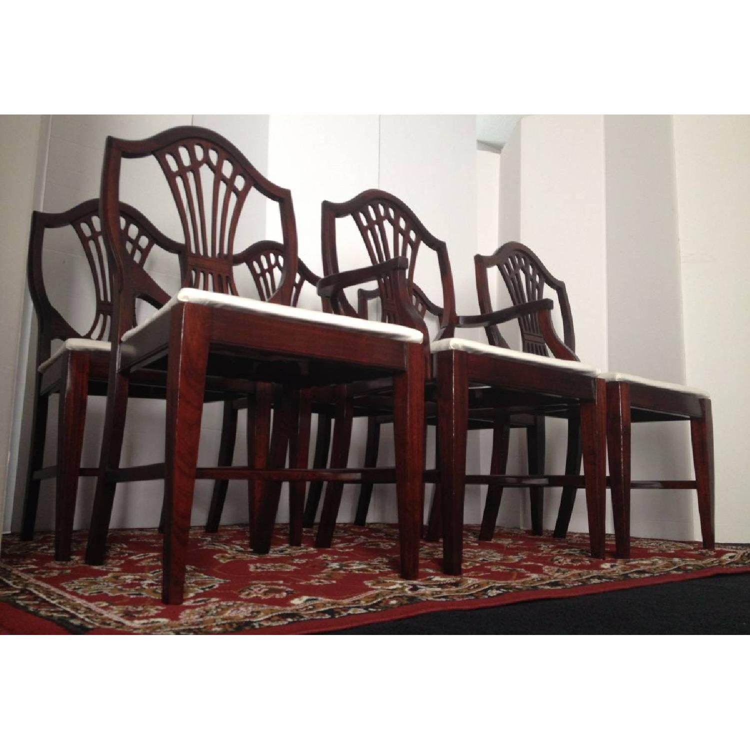 Antique Mahogany Shield Back Dining Room Chair - image-10