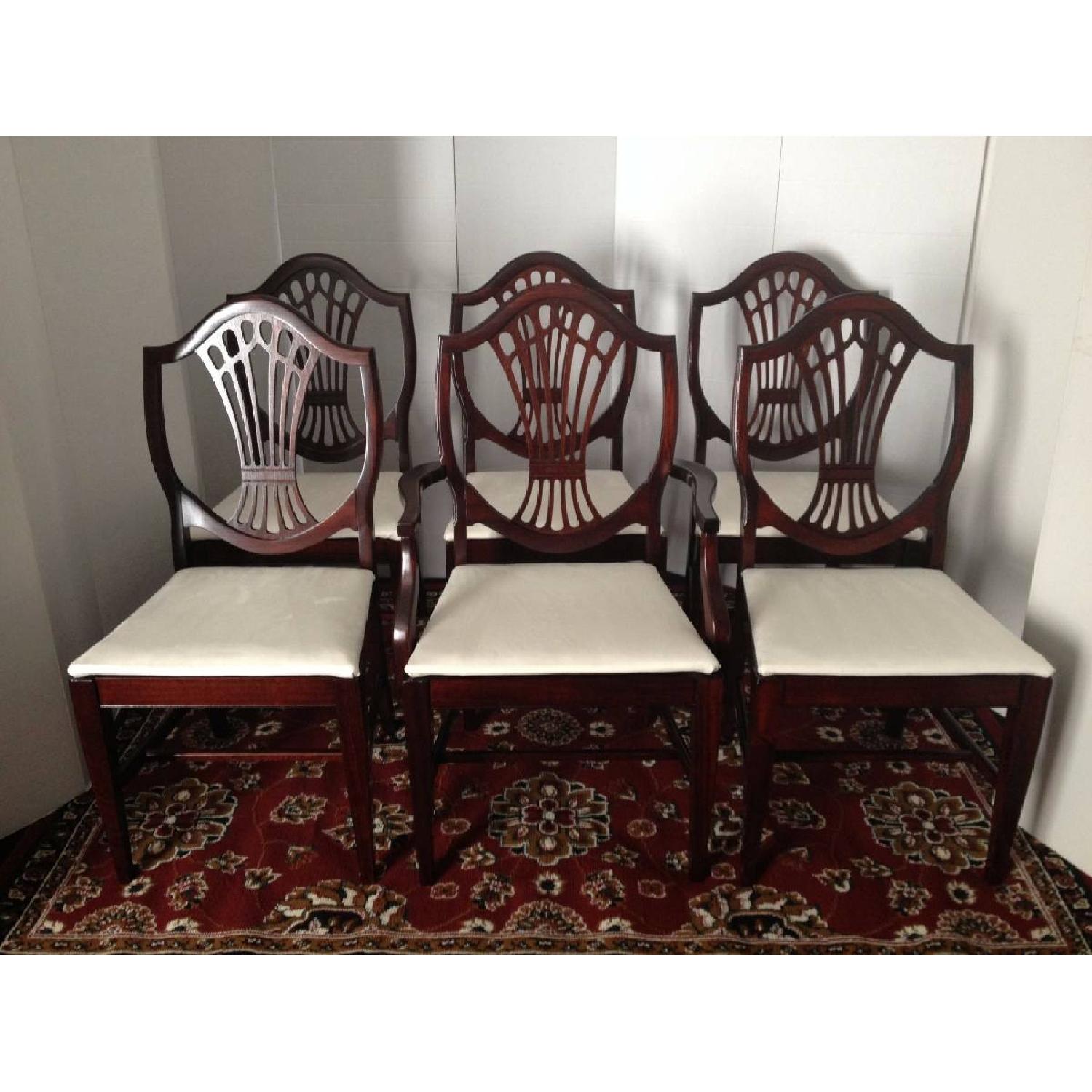 Antique Mahogany Shield Back Dining Room Chair - image-11