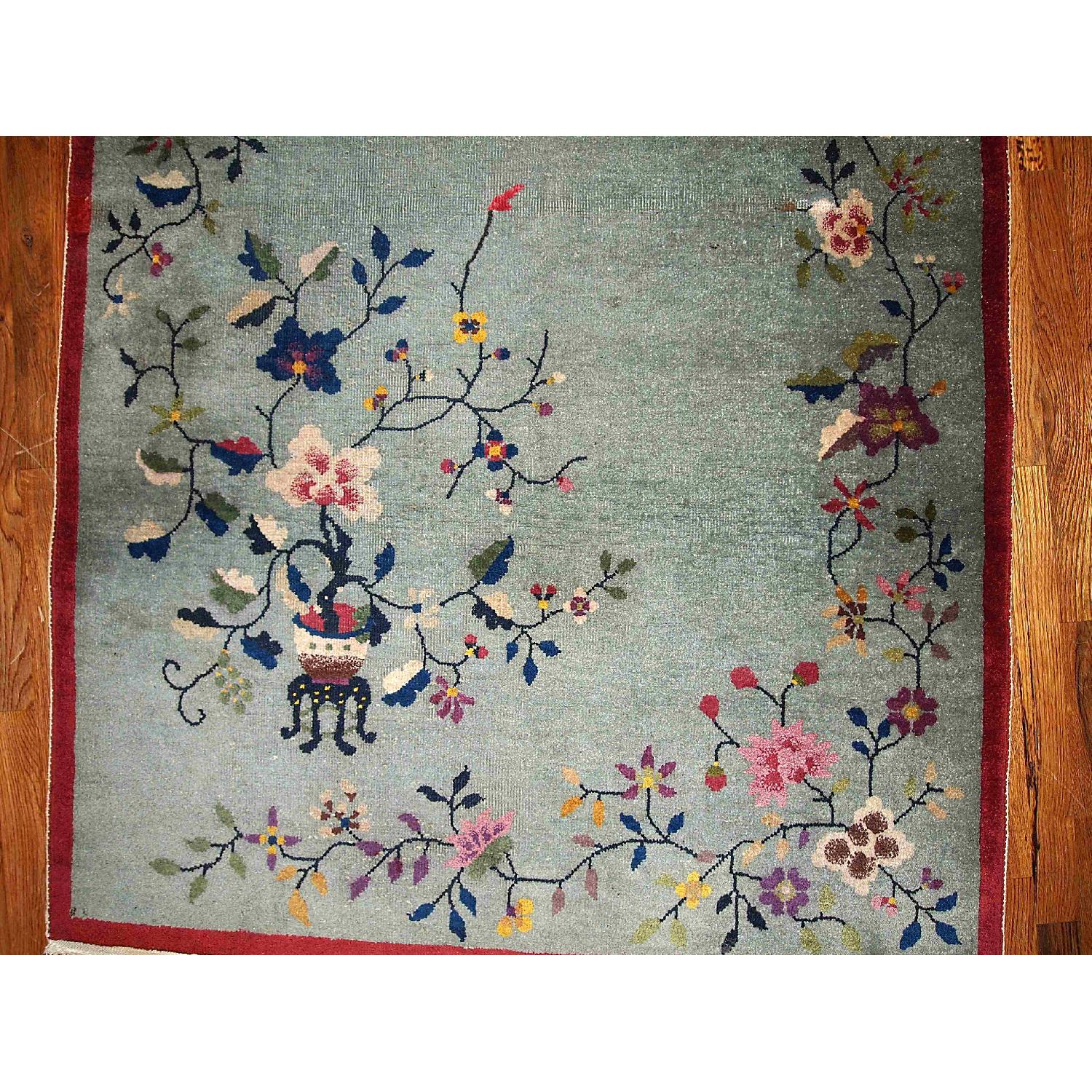 Antique 1920s Chinese Art Deco Rug - image-4