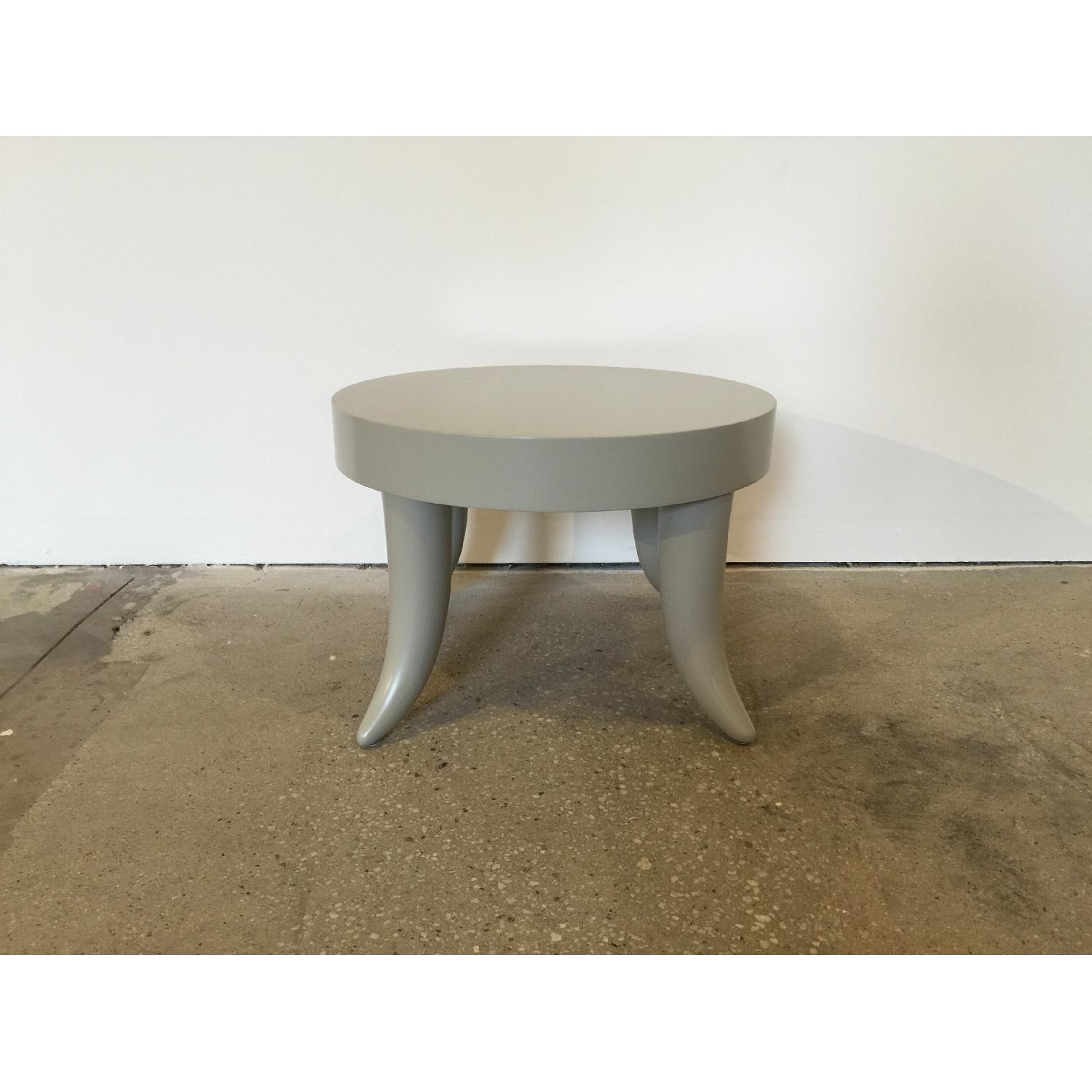 Baker Knapp & Tubbs Bill Sofield Gray Tusk Table/Stool - image-3