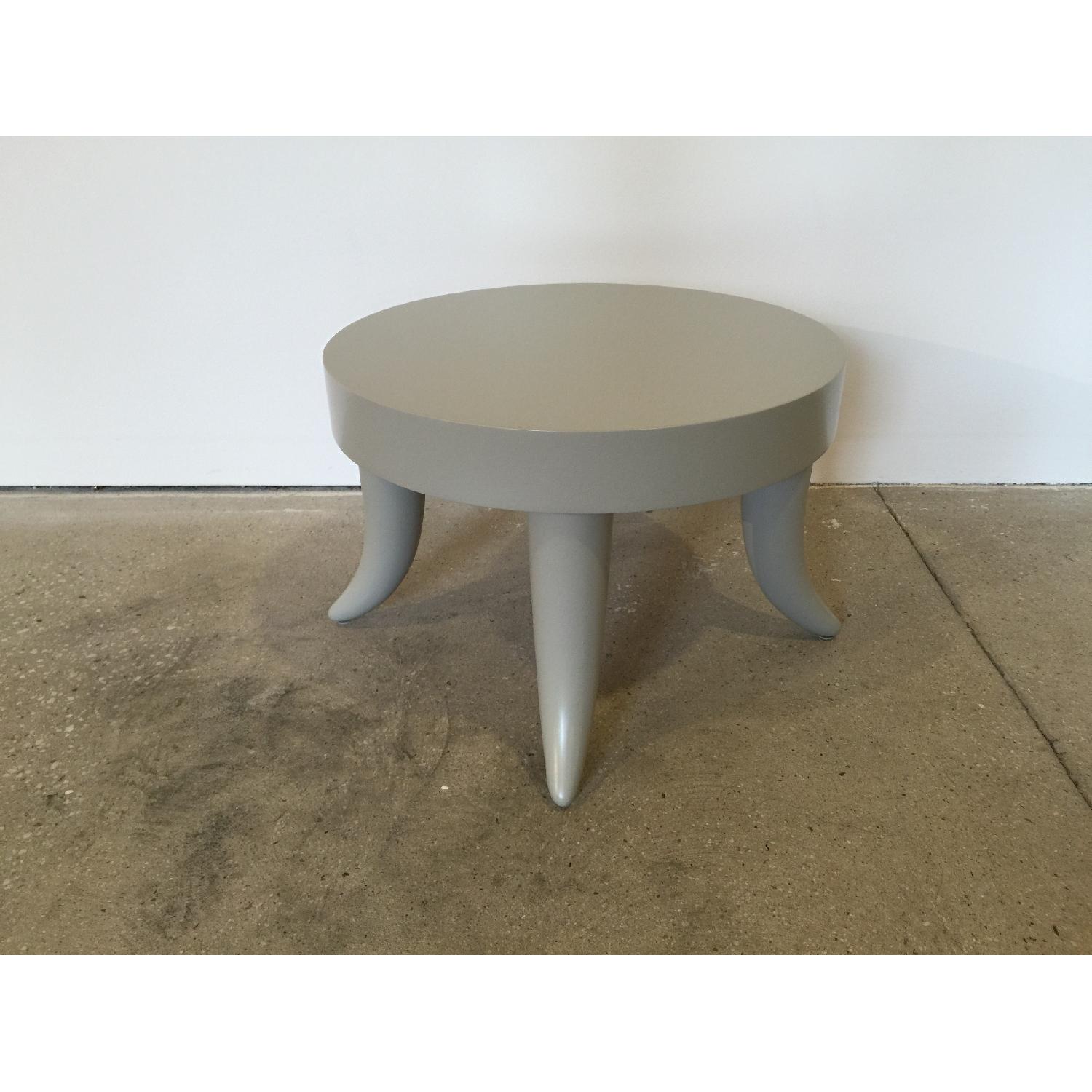 Baker Knapp & Tubbs Bill Sofield Gray Tusk Table/Stool - image-5