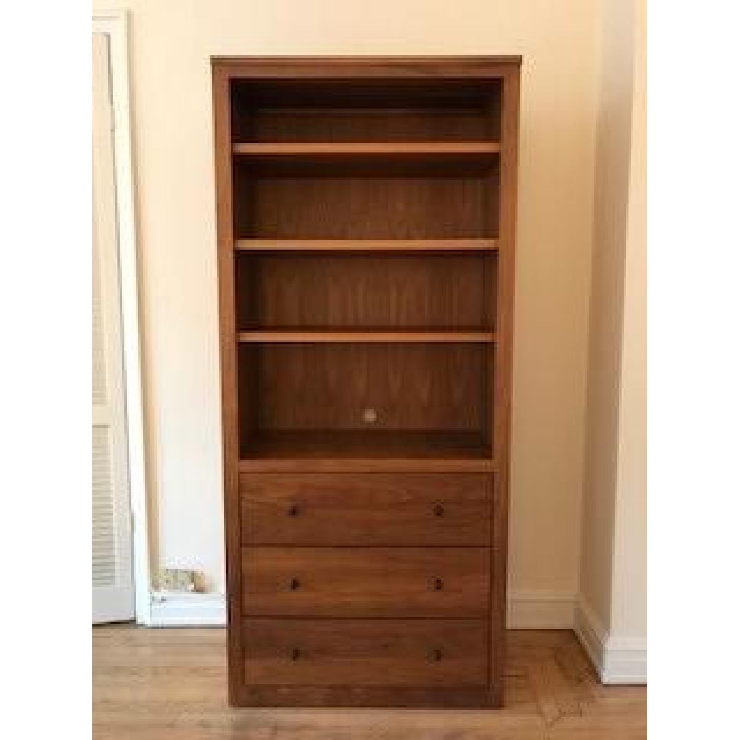 Room & Board Woodwind Walnut Bookcase w/ Drawers - image-1