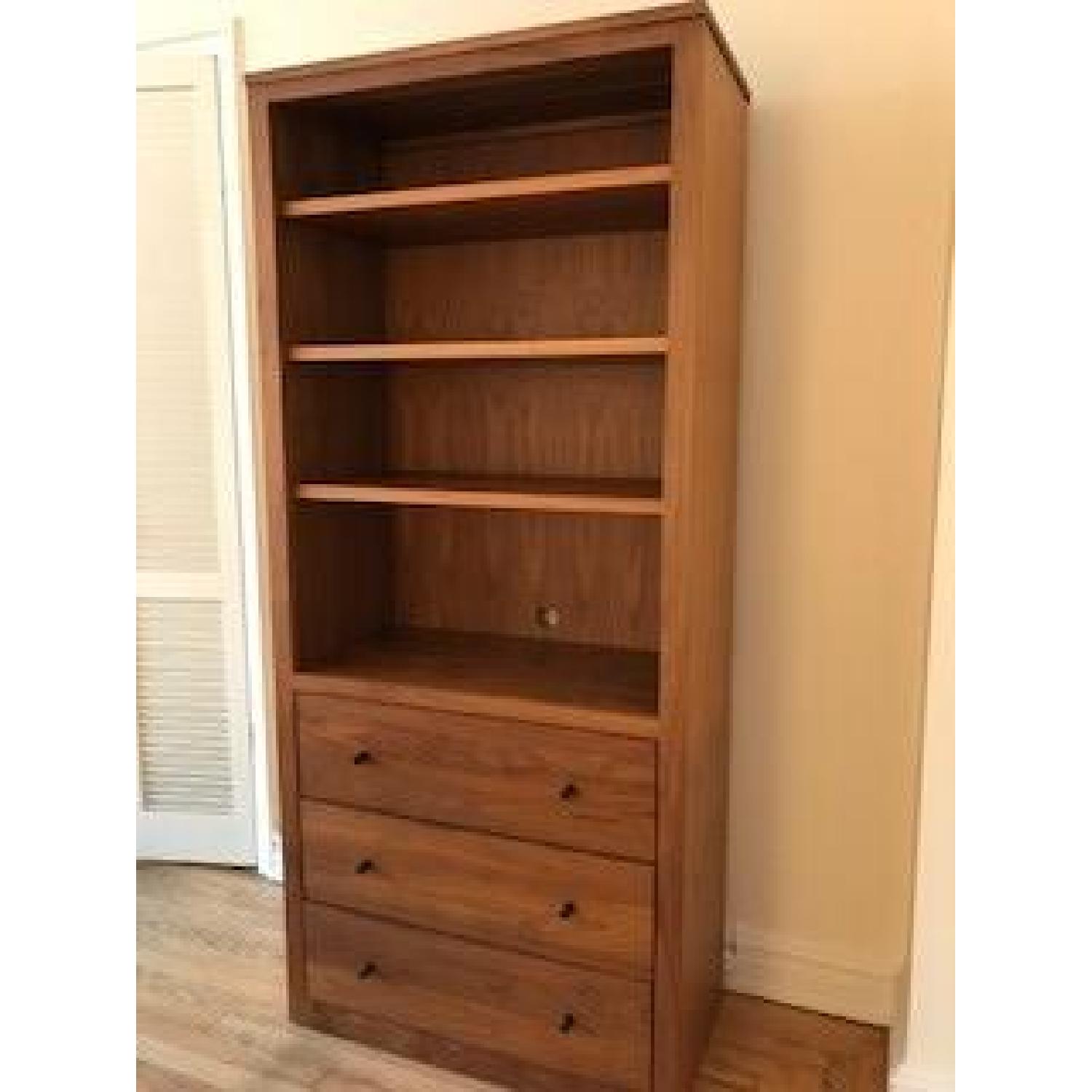 Room & Board Woodwind Walnut Bookcase w/ Drawers - image-2