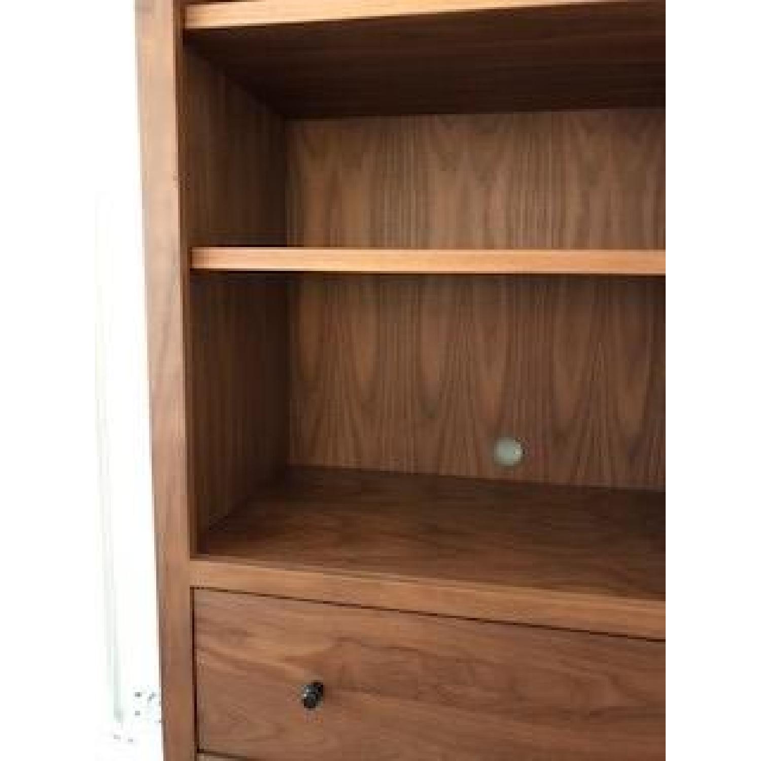 Room & Board Woodwind Walnut Bookcase w/ Drawers AptDeco