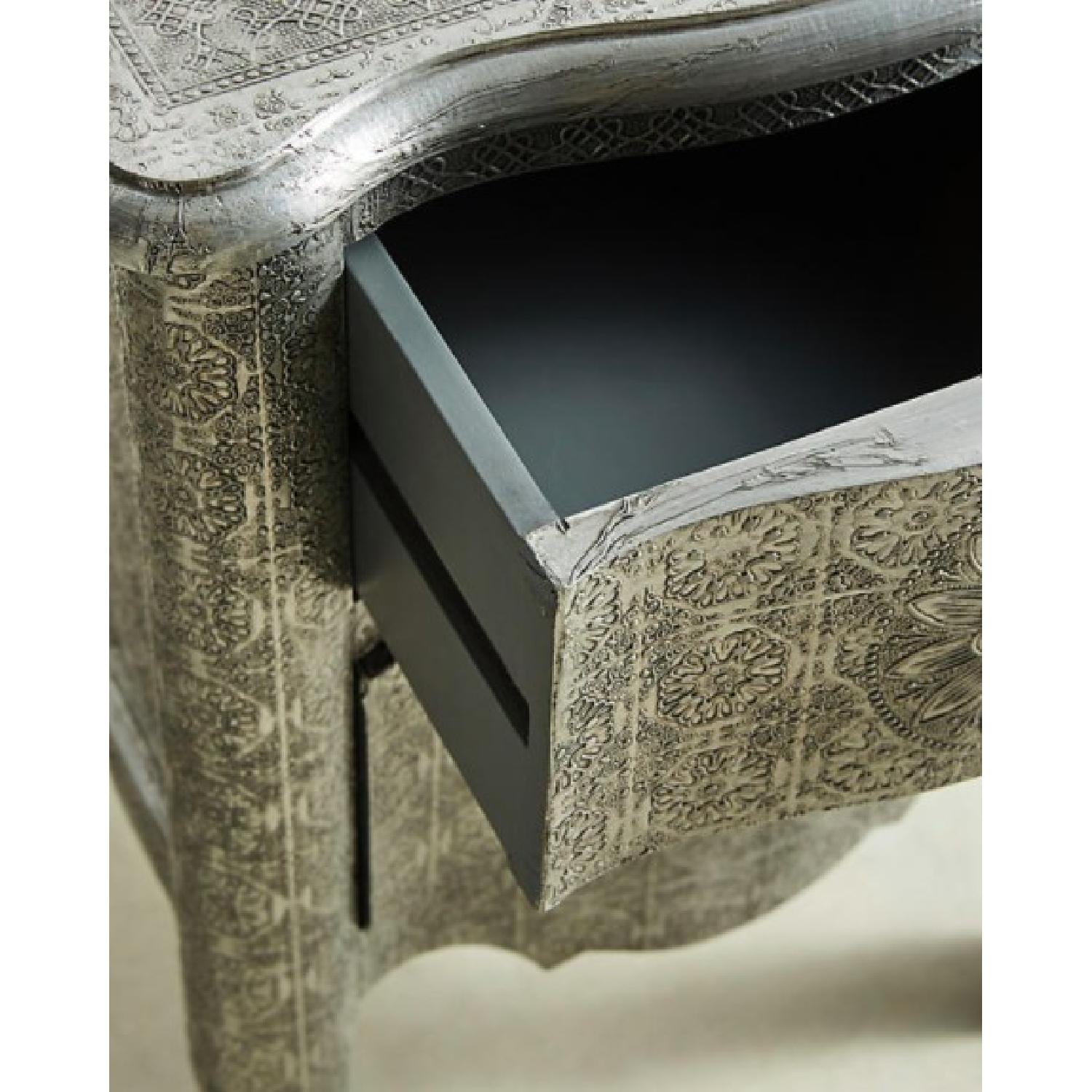 Anthropologie Hand Embossed Nightstand - image-4