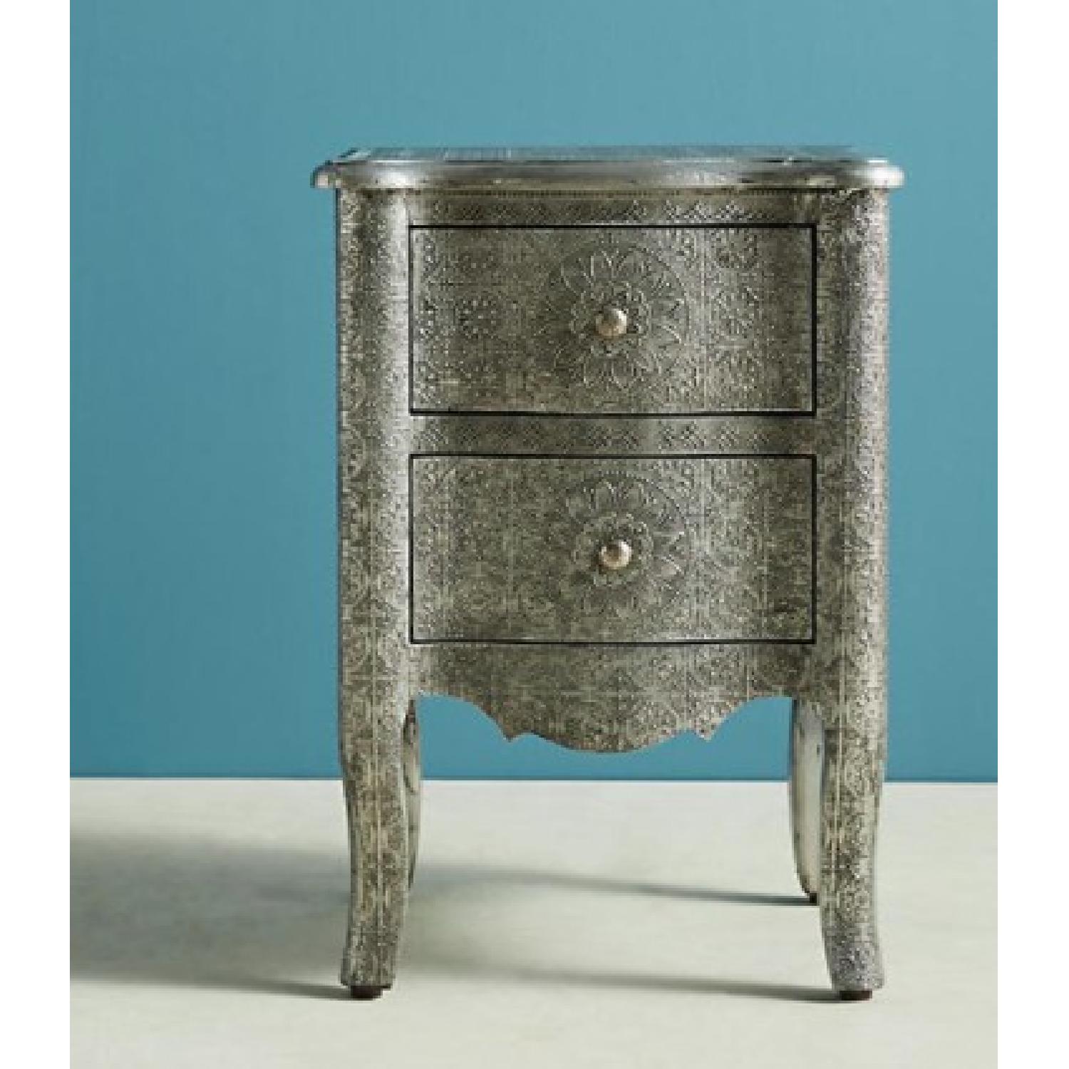 Anthropologie Hand Embossed Nightstand - image-5