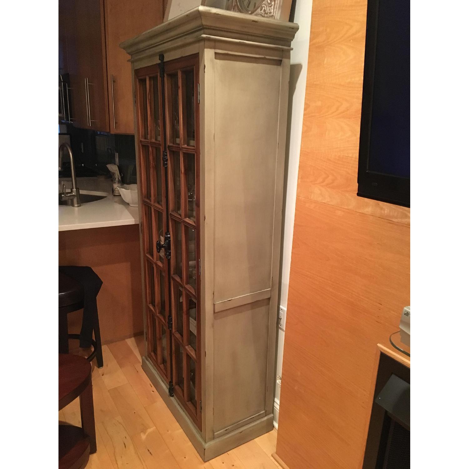 Pier 1 Cremone Linen Grey Storage Cabinet - image-3