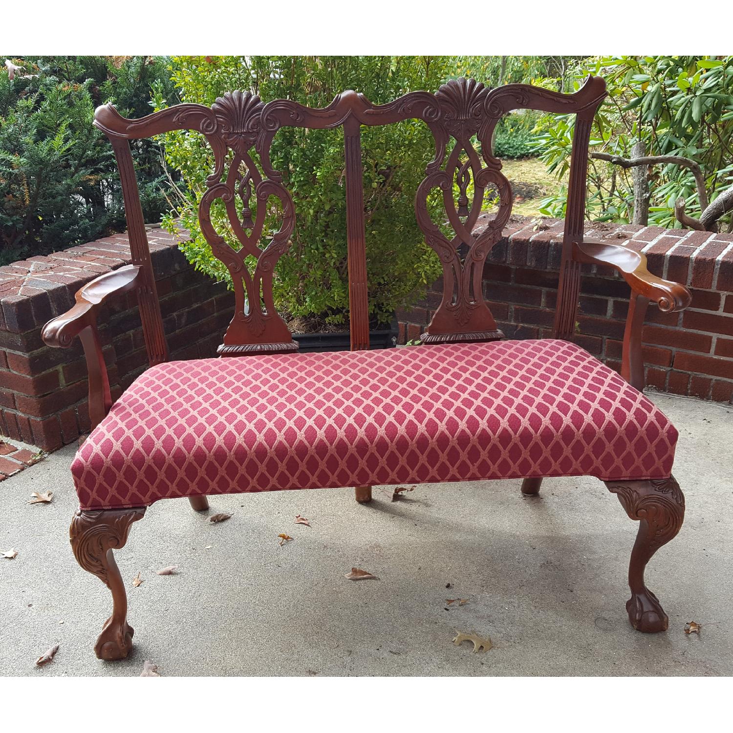 Hickory Chair Co. Upholstered Bench - image-1