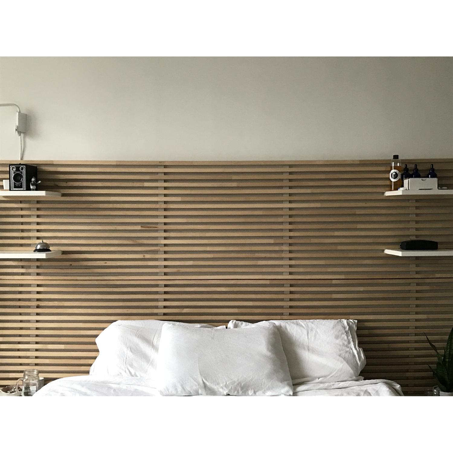 Ikea Mandal Solid Wood Headboard AptDeco