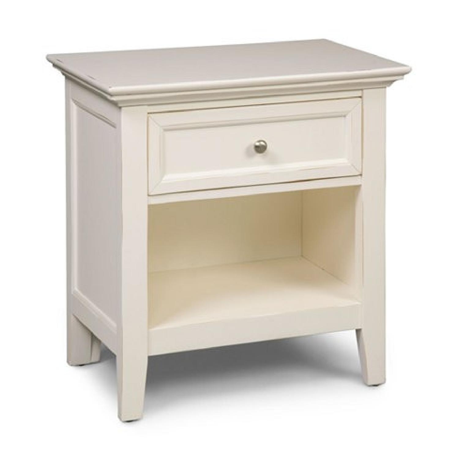 Macy's Sanibel White Nightstand - image-0