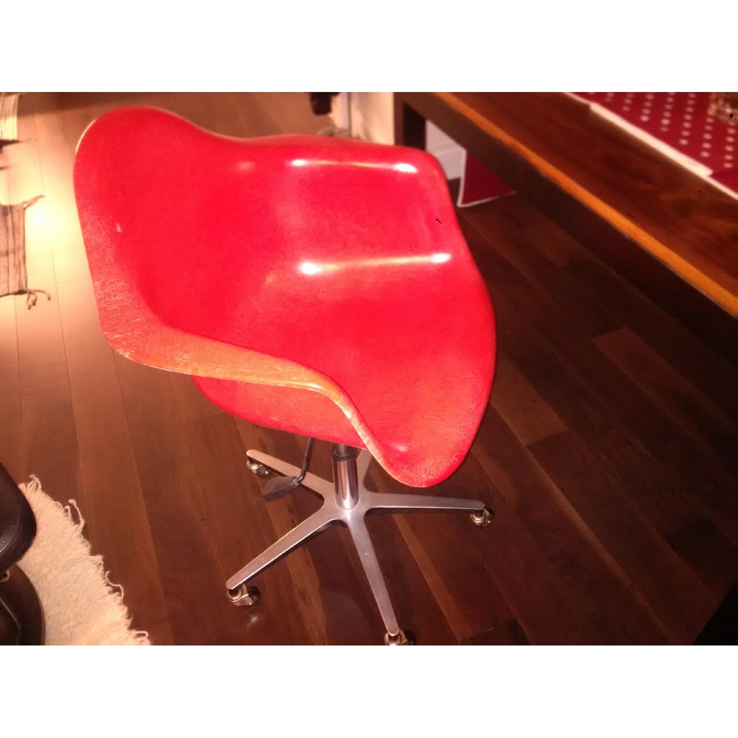 Modernica Fiberglass Shell Rolling Chair - image-1