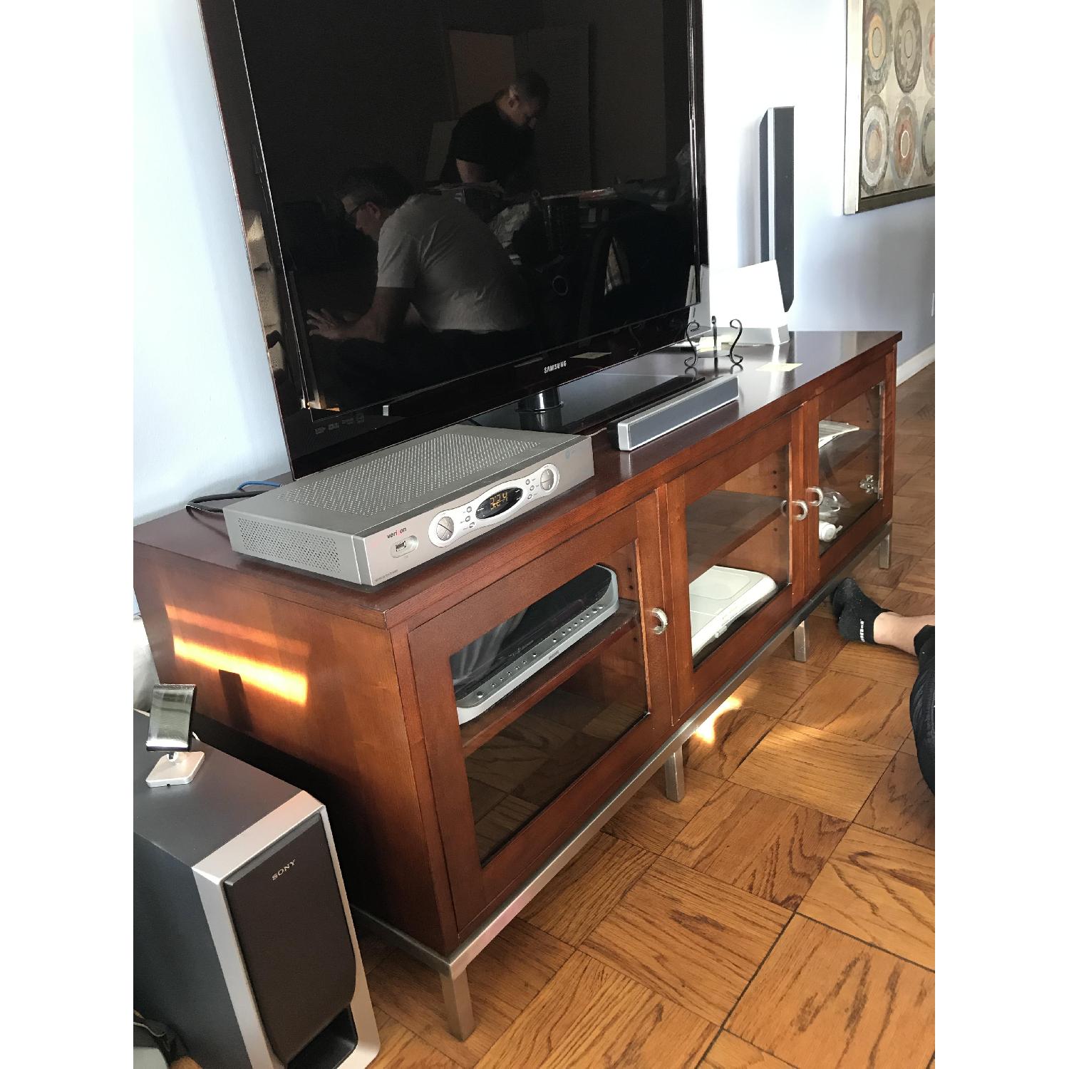 Ethan Allen Wood Media Cabinet - image-2