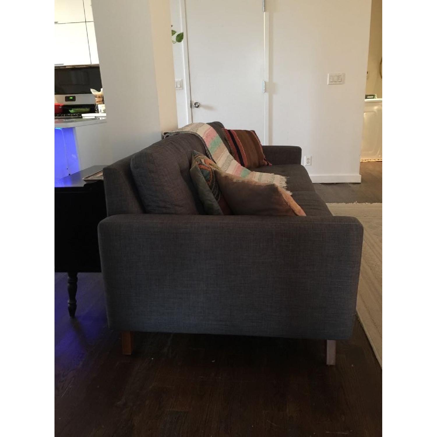 Macy's Dark Grey Mid-Century Style Sofa - image-2