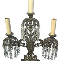 Antique Bronze Victorian Candelabra