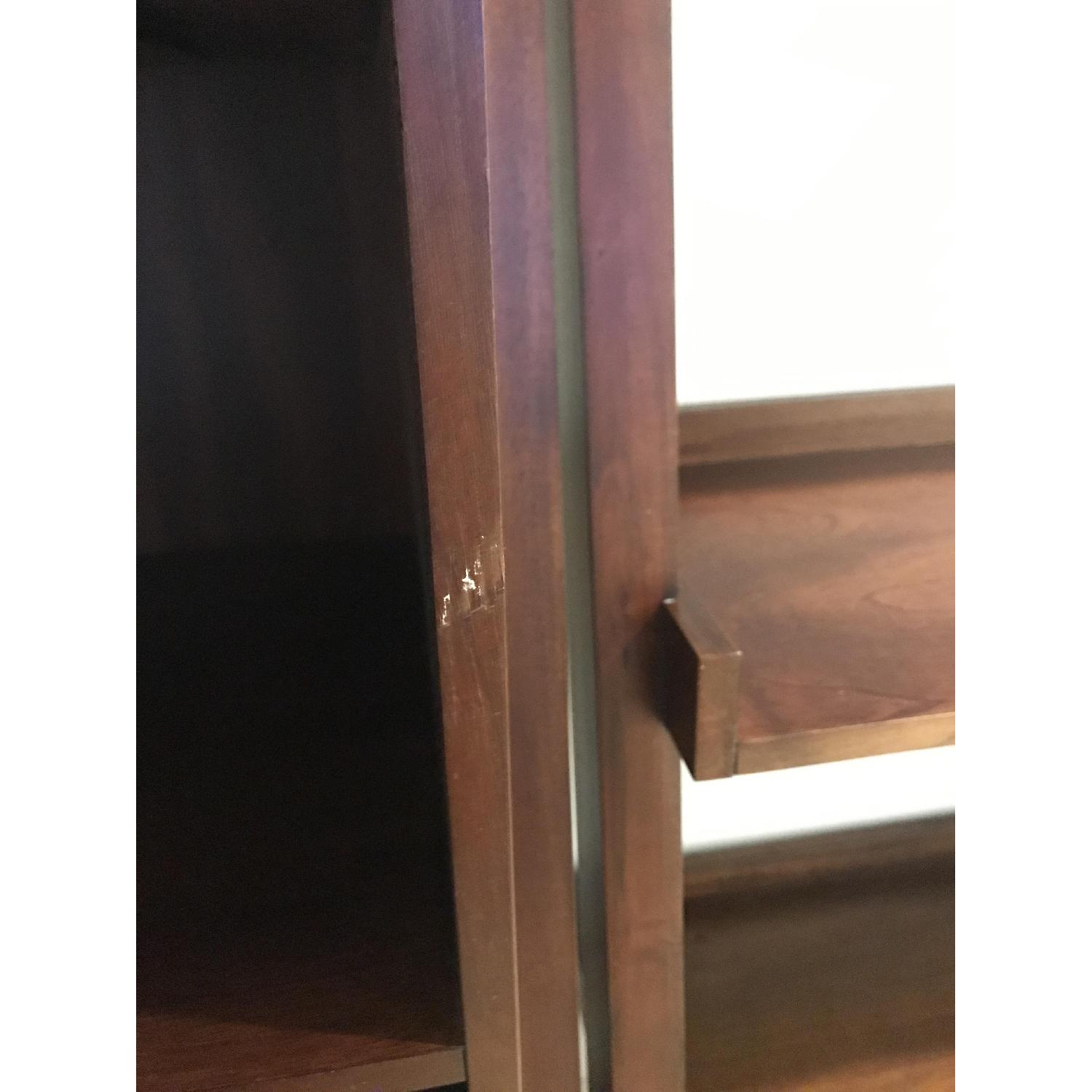 Crate & Barrel Sloane Leaning Shelves w/ Wine Bar - image-3