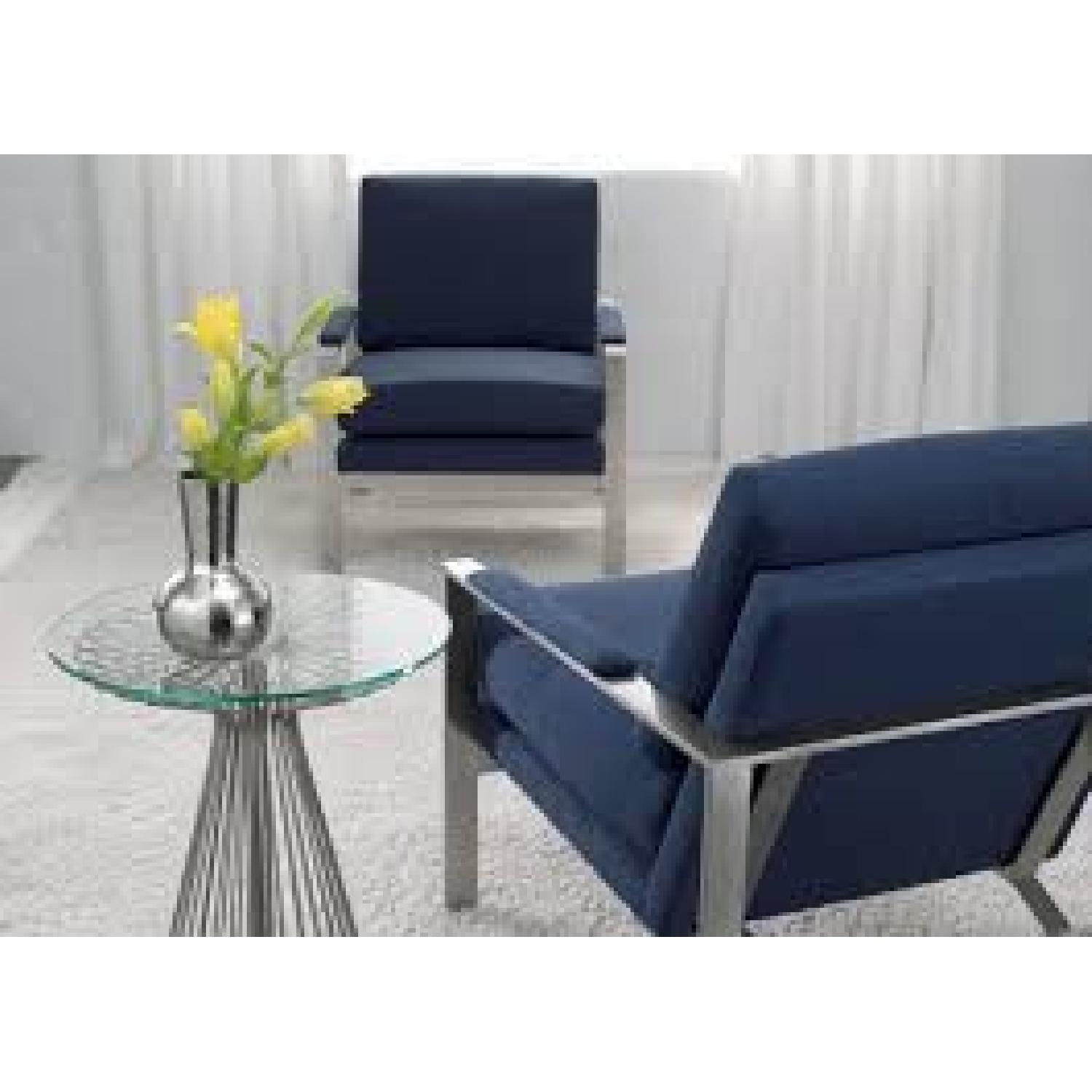 Ethan Allen Jericho Chair in Blue - image-1