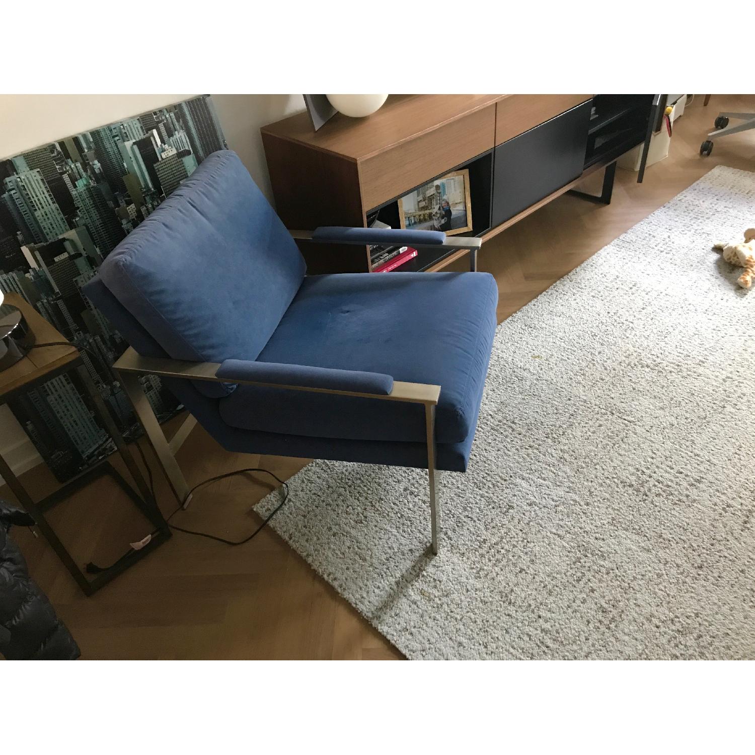Ethan Allen Jericho Chair in Blue - image-3