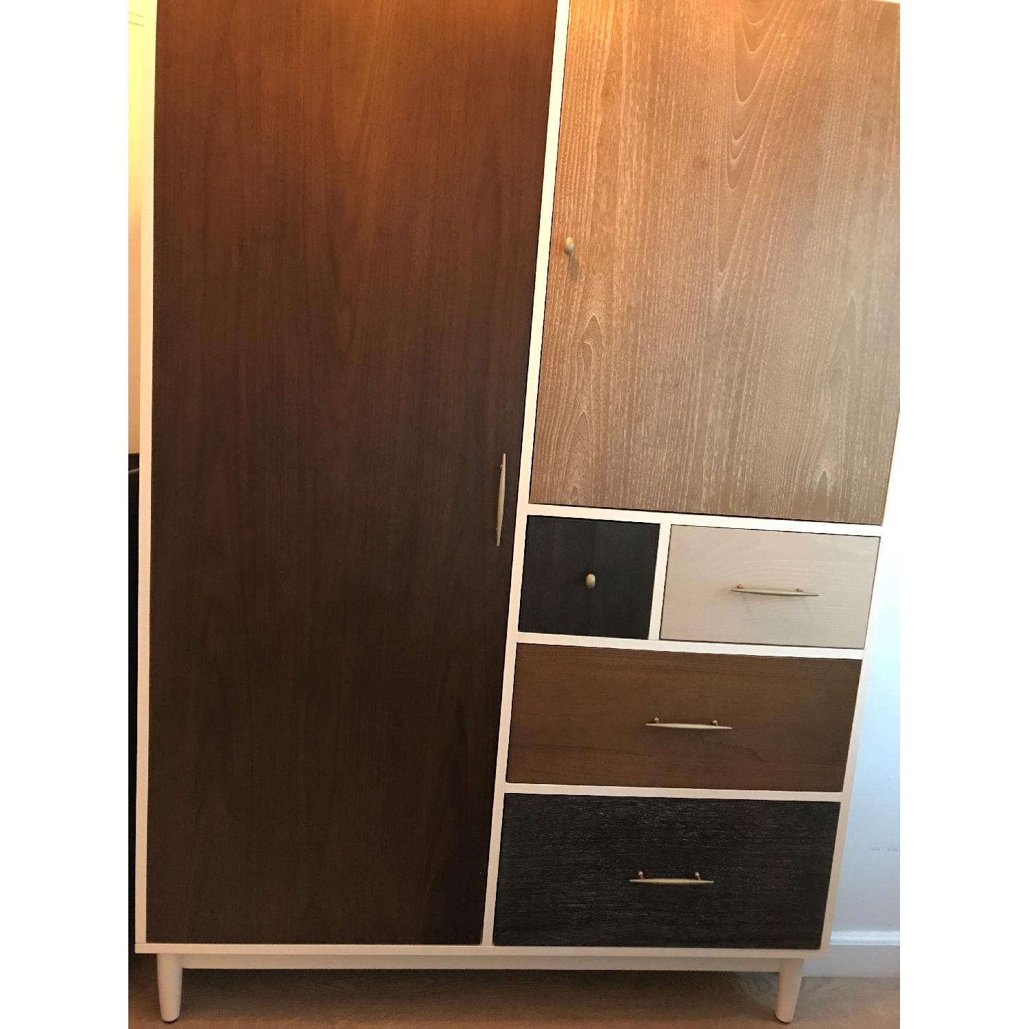 West Elm Patchwork Armoire - image-1
