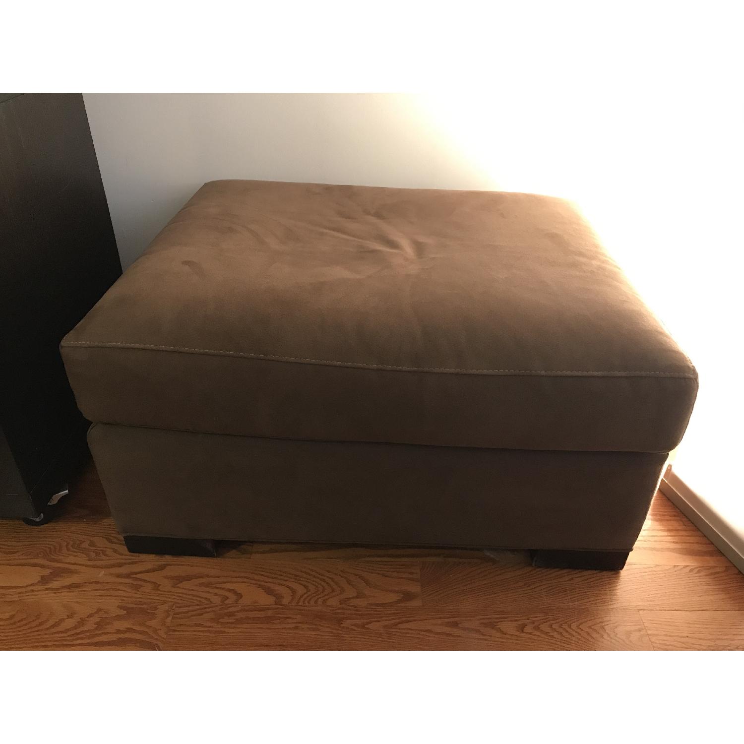 Crate & Barrel Axis Ottoman - image-1