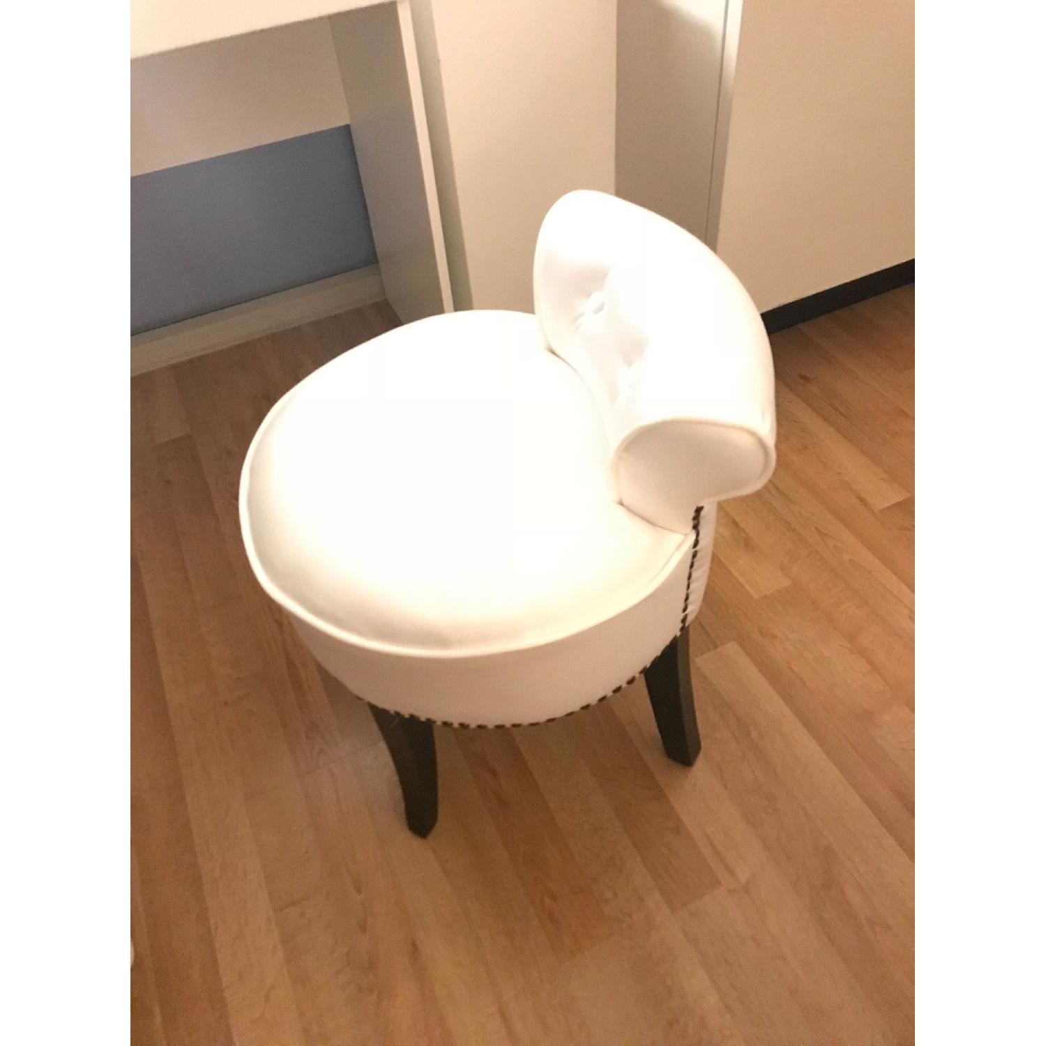 Safavieh Georgia White Vanity Stool - image-1