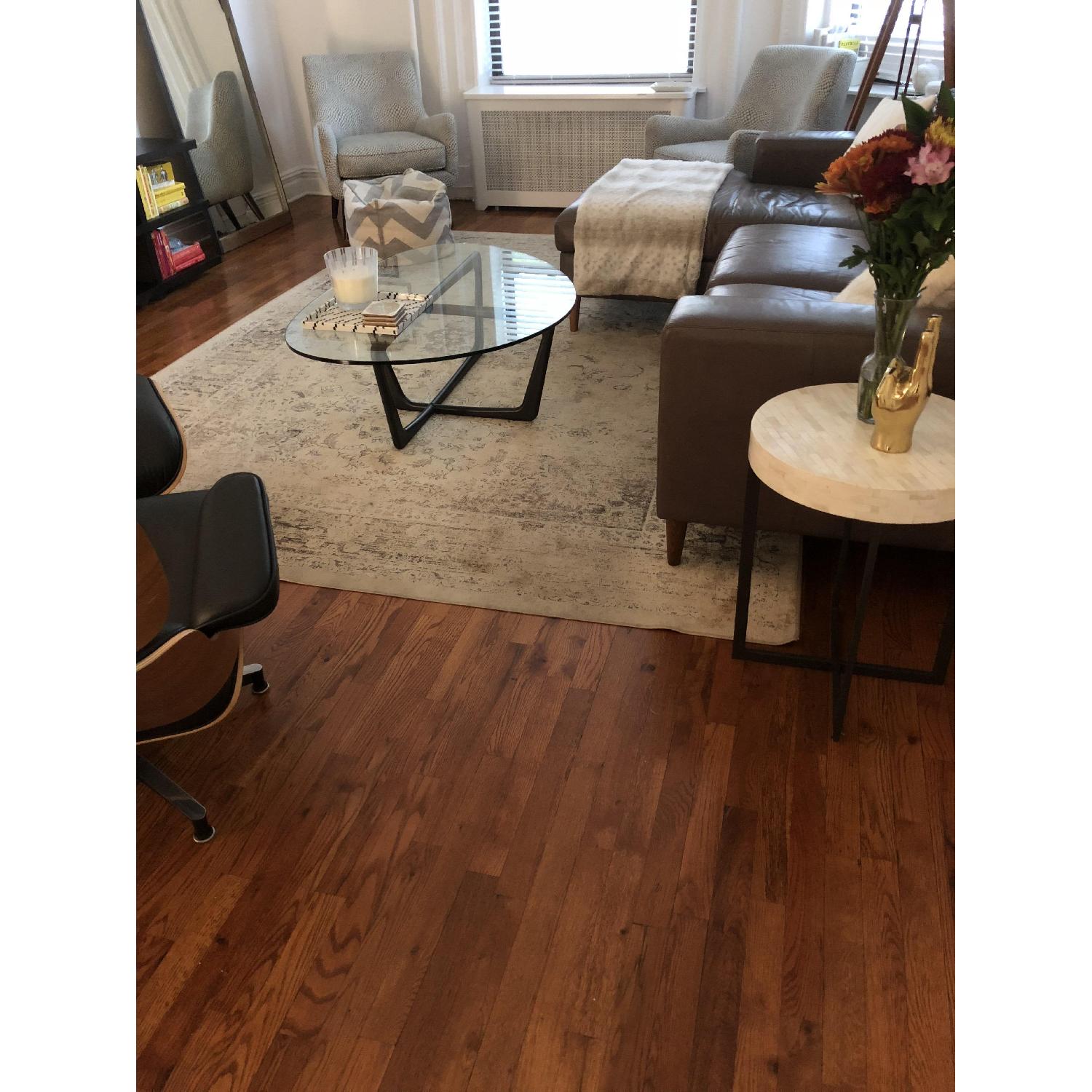 West Elm Leather 2-Piece Chaise Sectional Sofa - image-3