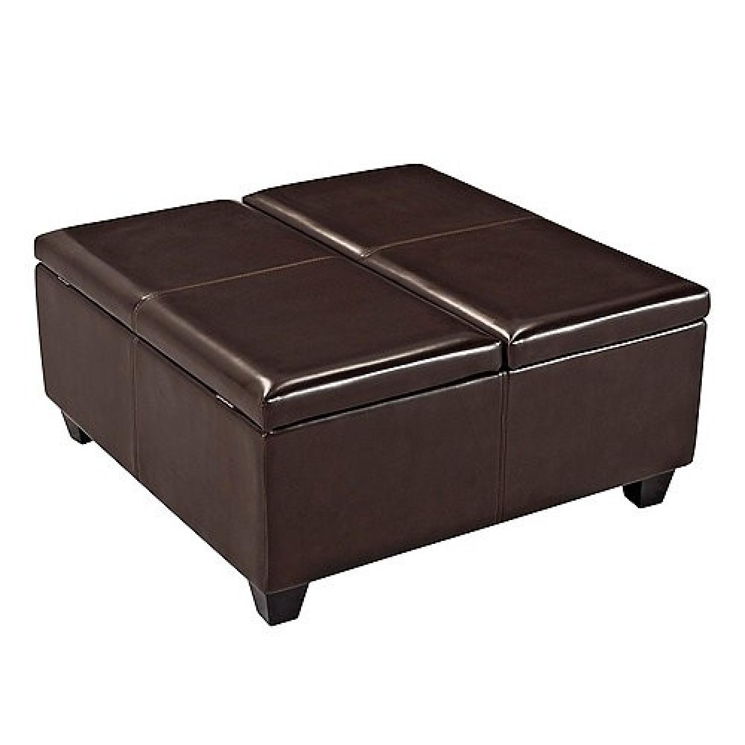 Raymour & Flanigan Convertible Coffee Table w/ Storage AptDeco