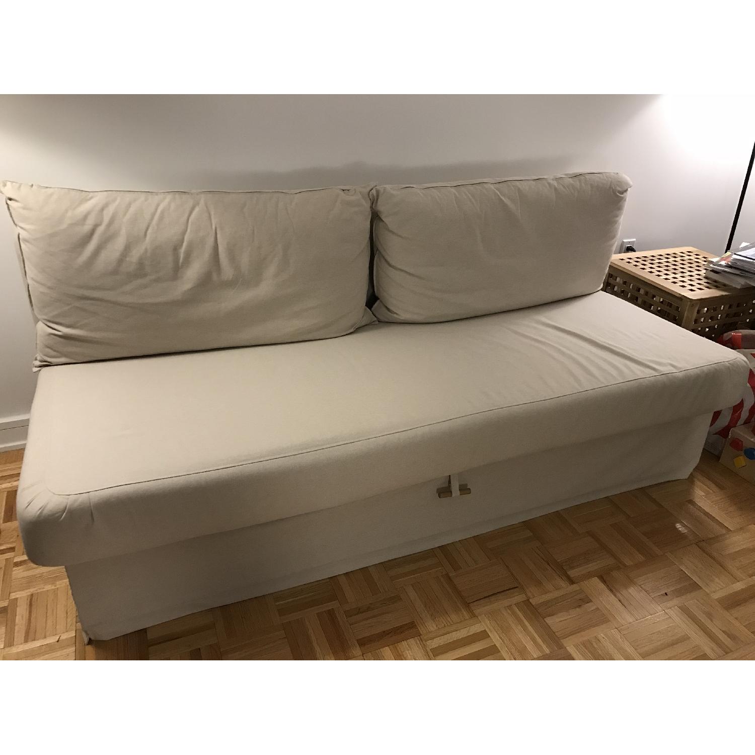 Ikea Himmene Sleeper Sofa in Lofallet Beige AptDeco