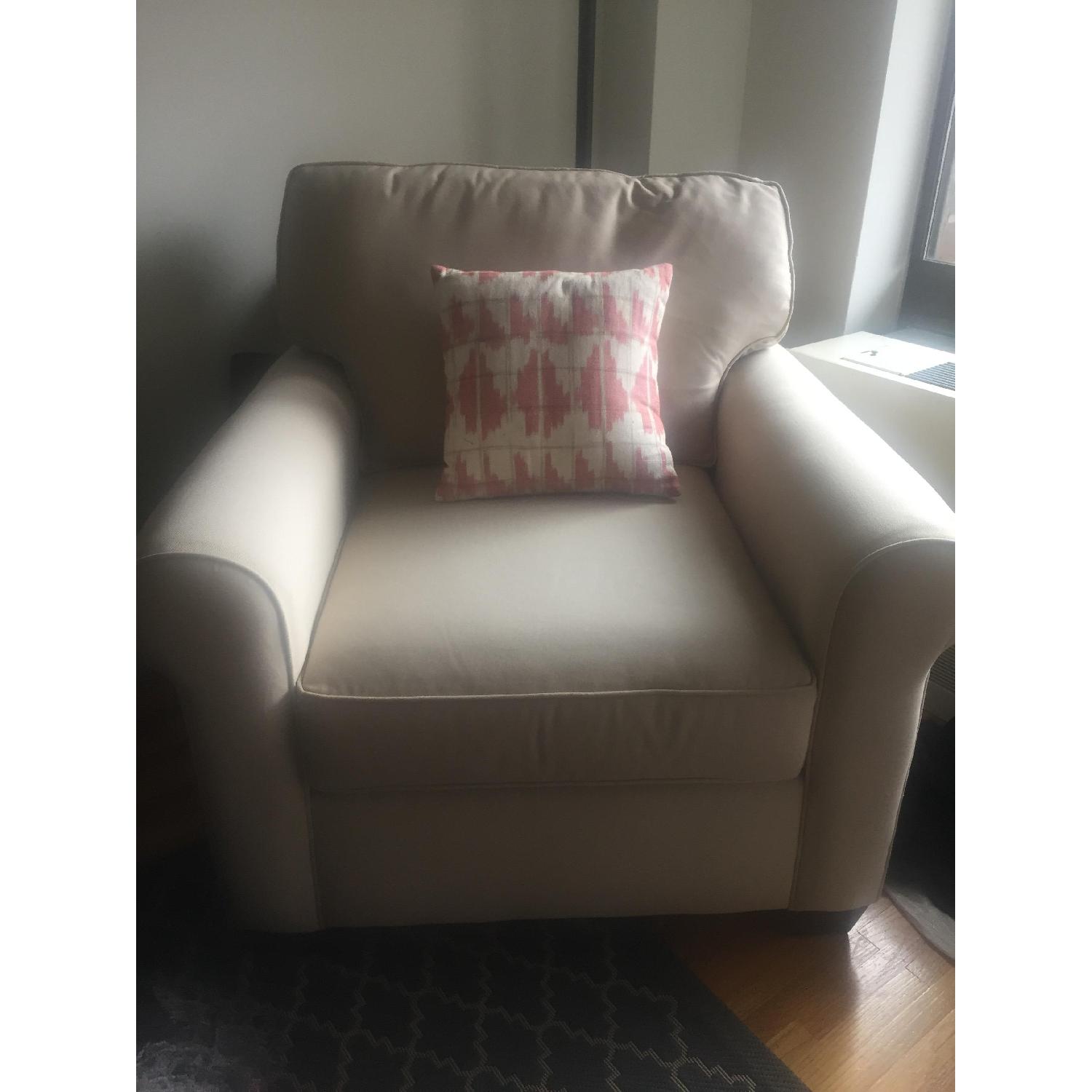 Pottery Barn Buchanan Roll Arm Armchair - image-1