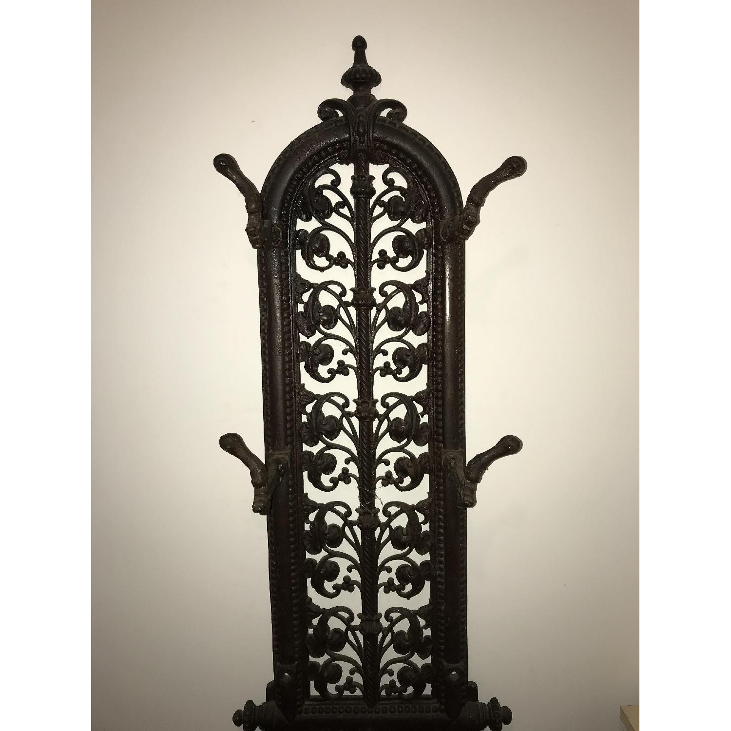 Vintage Cast Iron Hall Tree/Coat Rack - image-7