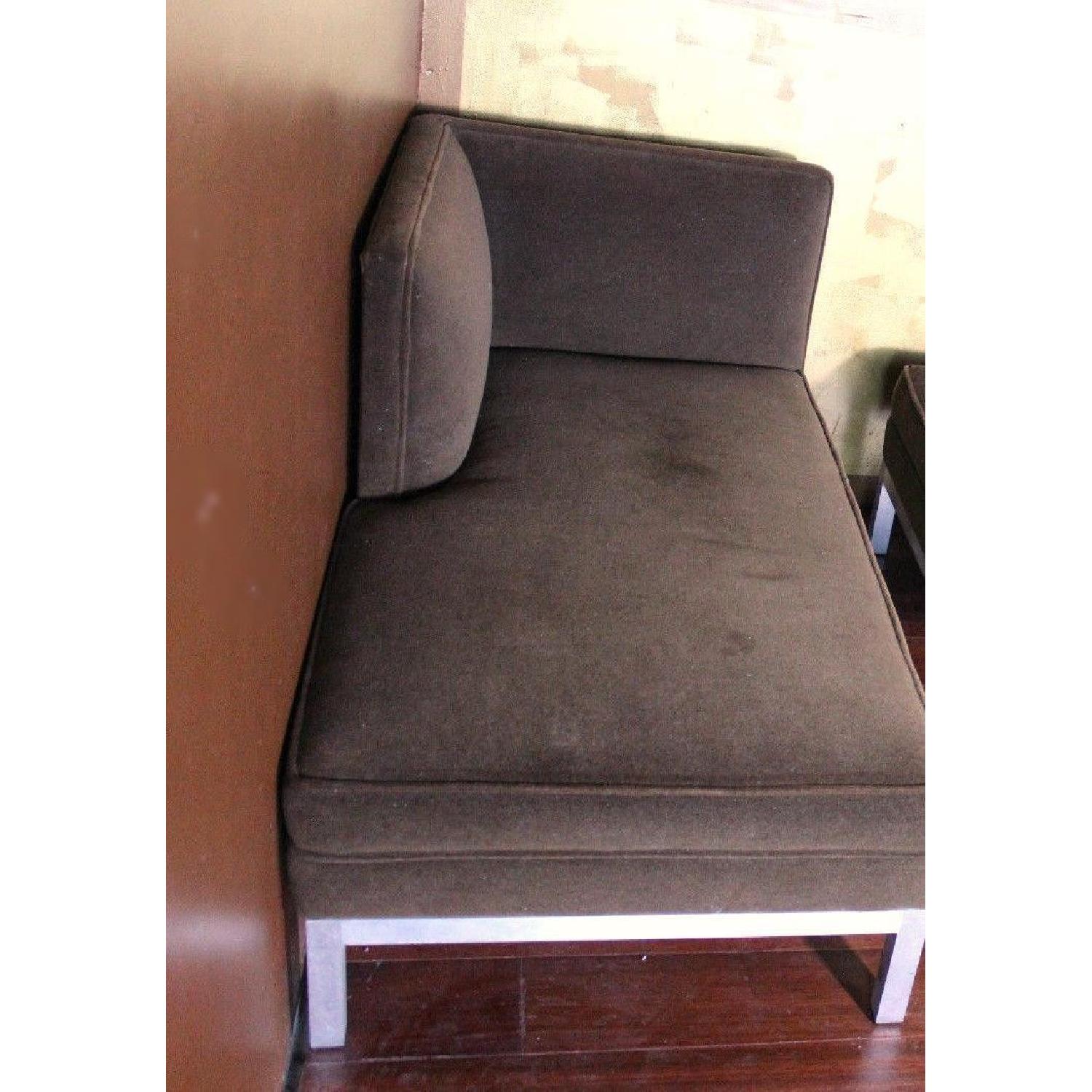 Brown Jordan Chaise Lounge in Steel AptDeco