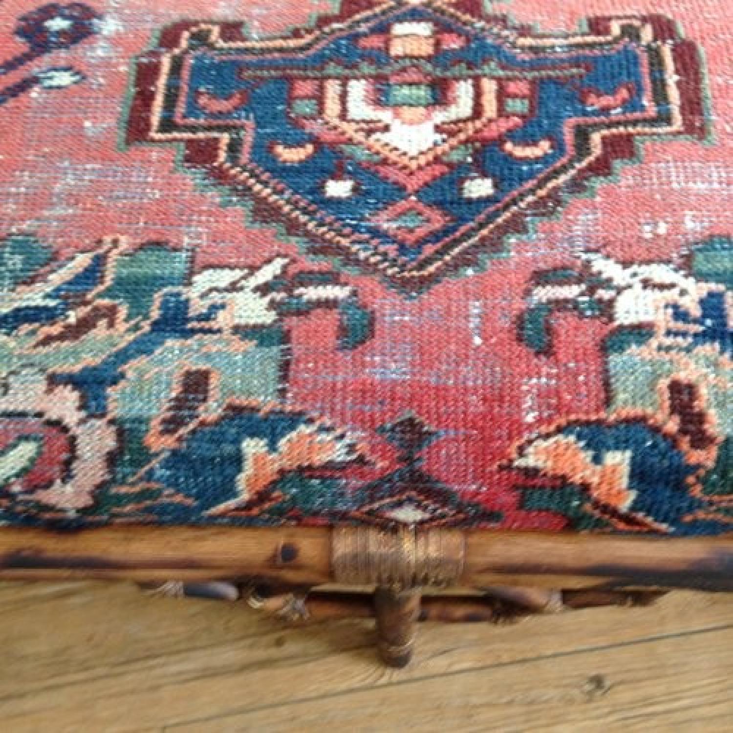 Vintage Persian Rug Bench - image-5