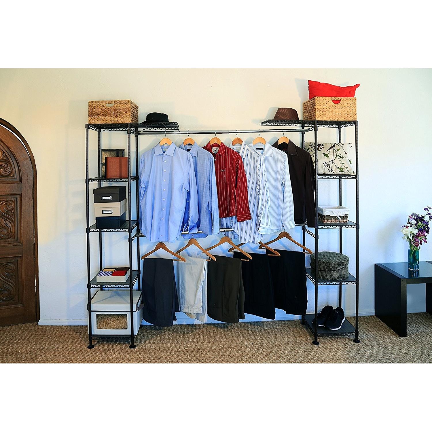 Seville Classics Expandable Closet Organizer in Satin Bronze - image-1