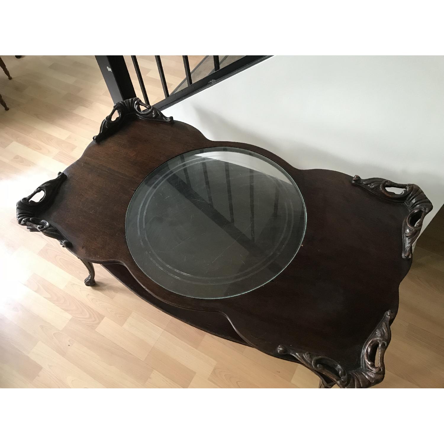 Victorian Glass Coffee Table - image-1