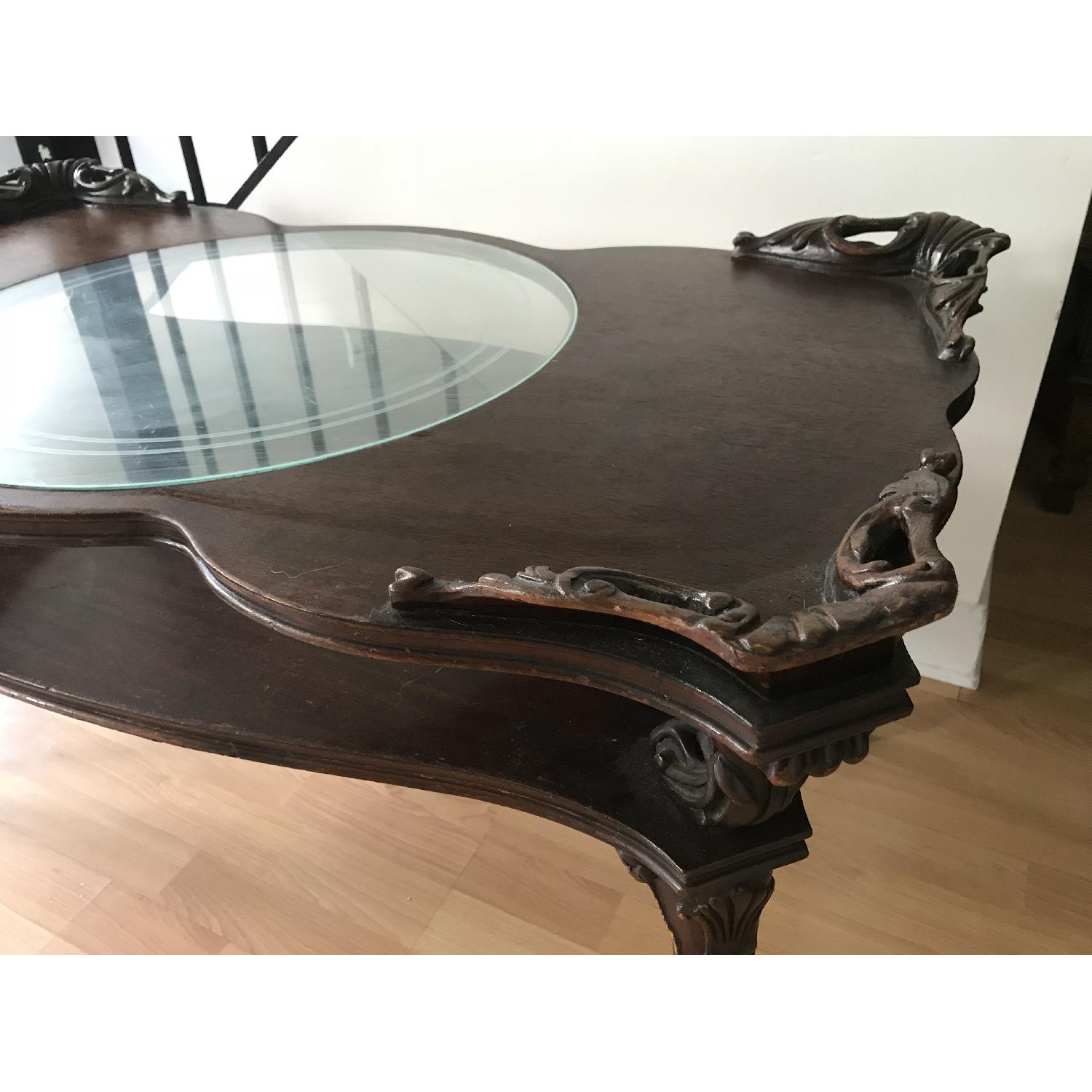 Victorian Glass Coffee Table - image-2