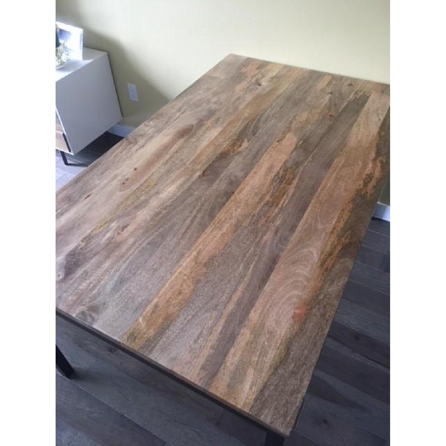 West Elm Box Frame Chevron Dining Table - image-2