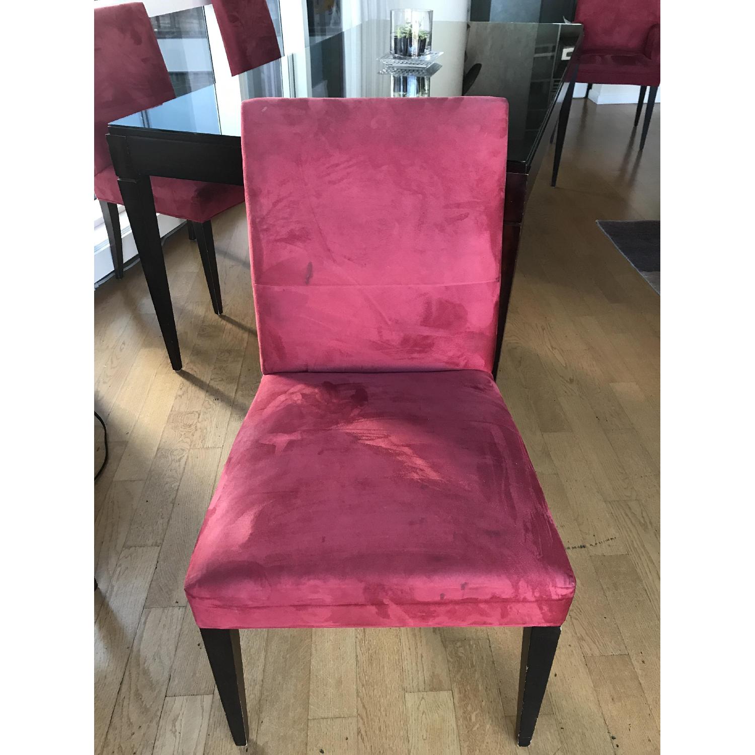 Crate & Barrel Microsuede Dining Chair - image-1
