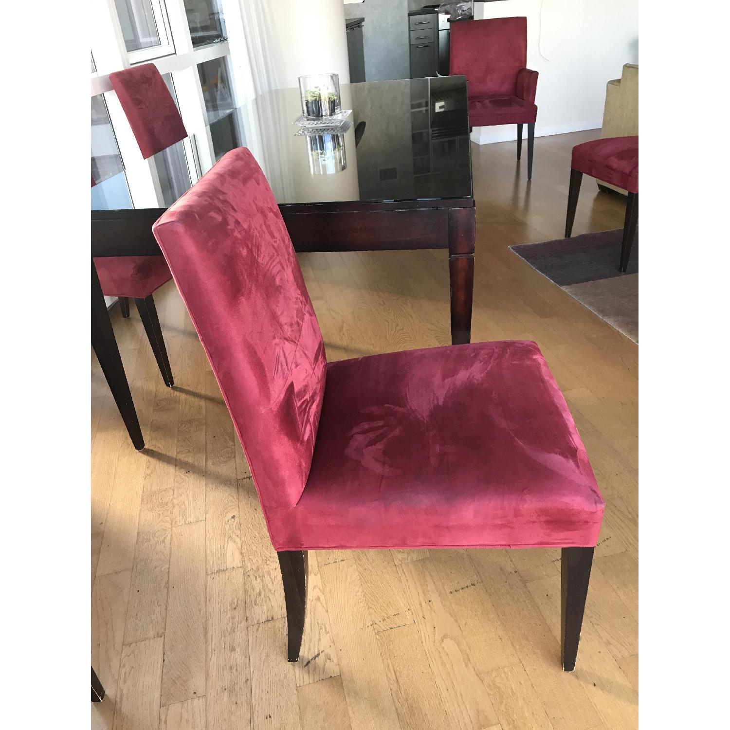 Crate & Barrel Microsuede Dining Chair - image-3