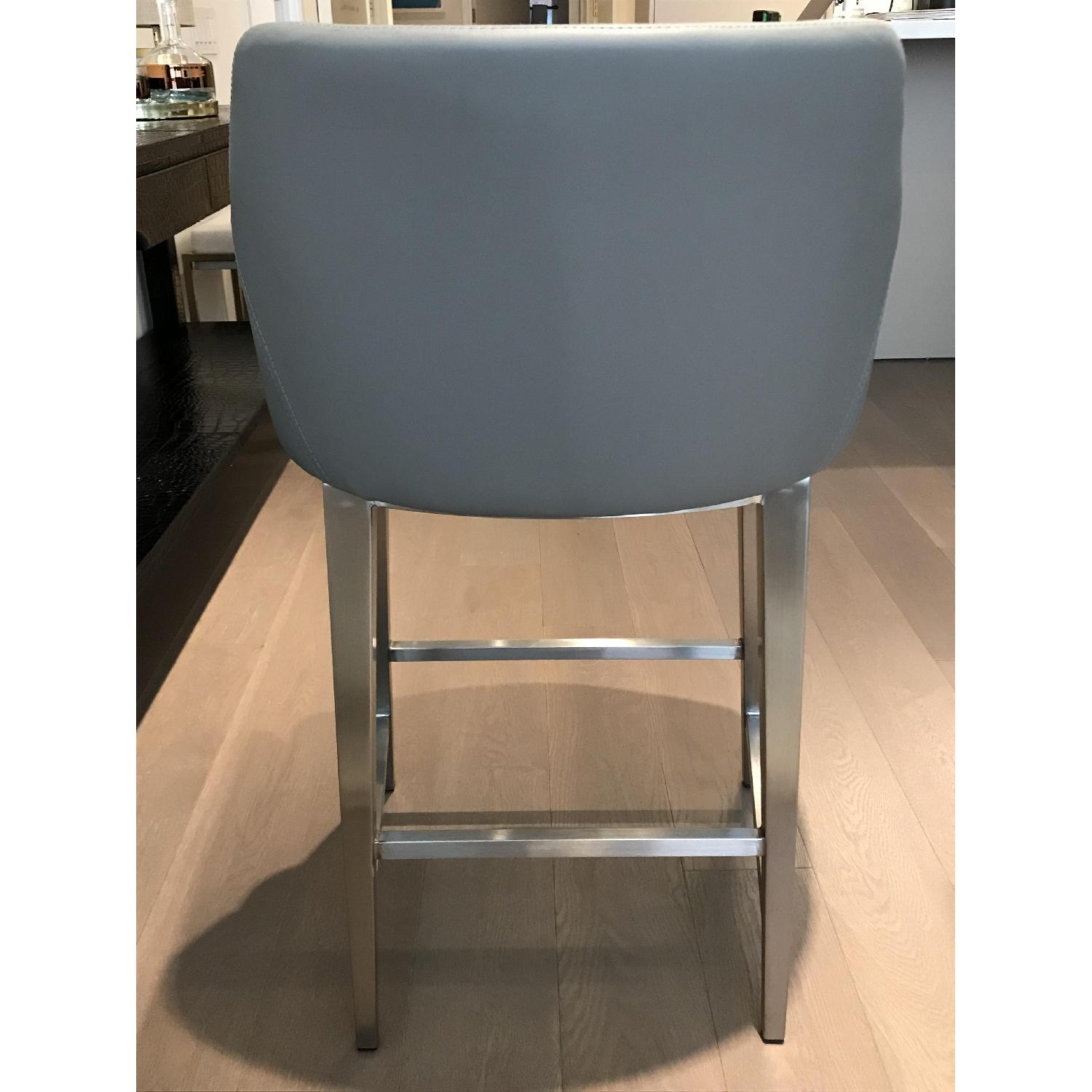 Mecox Swank Quilted Leather Counter Stool - image-2