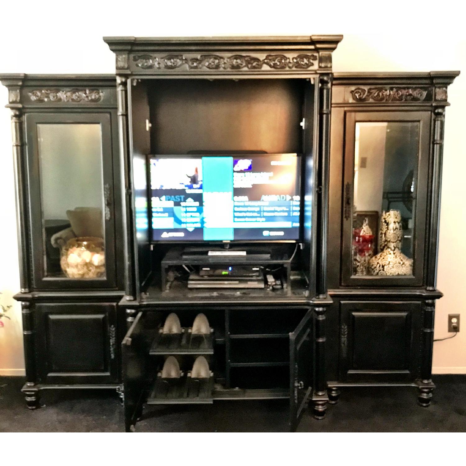 Peter Andrews 3-Piece Black Entertainment Center - image-2